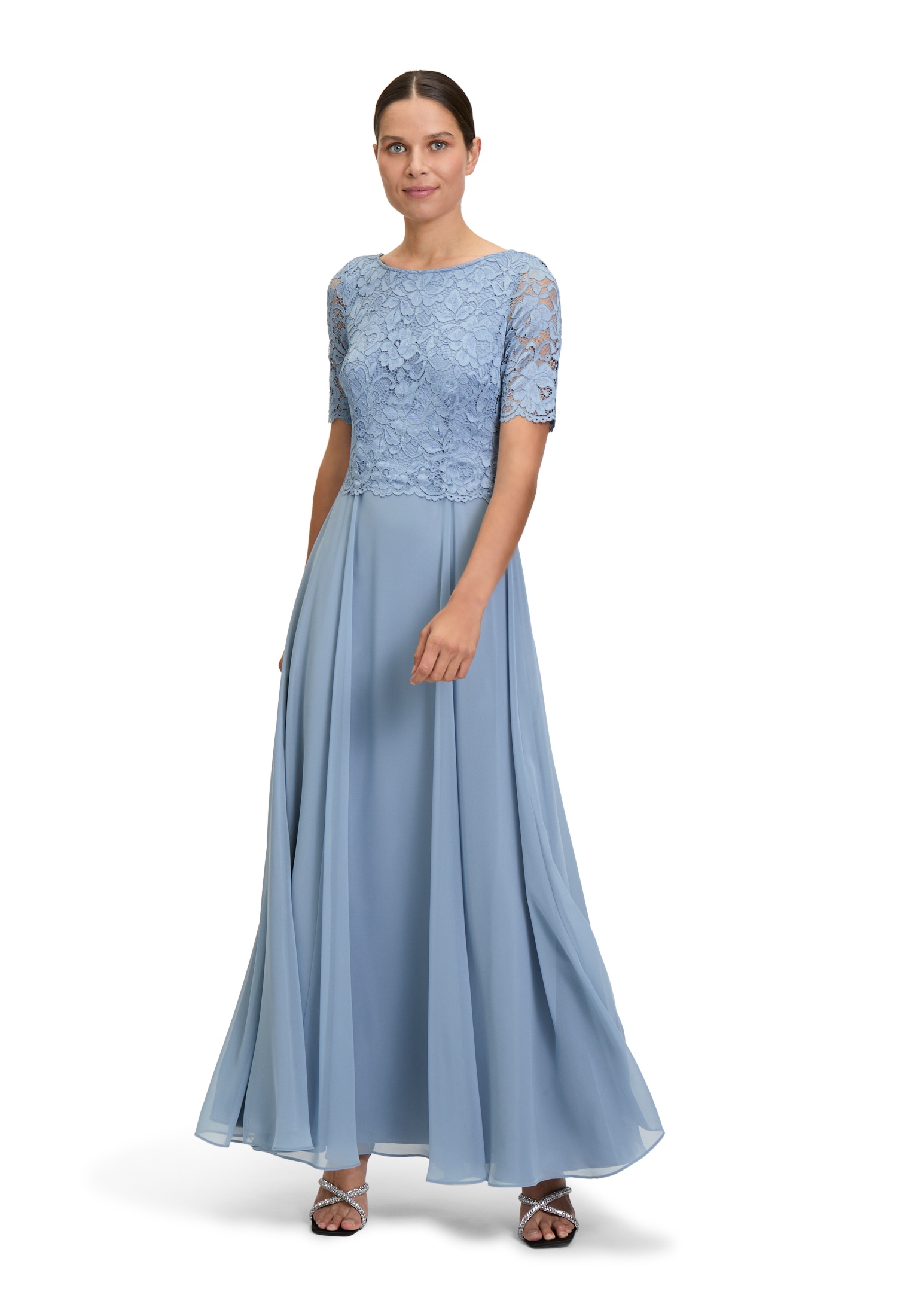 Vera Mont Abendkleid "Damen Abendkleid mit Spitze" Ohne Tasche Spitze günstig online kaufen