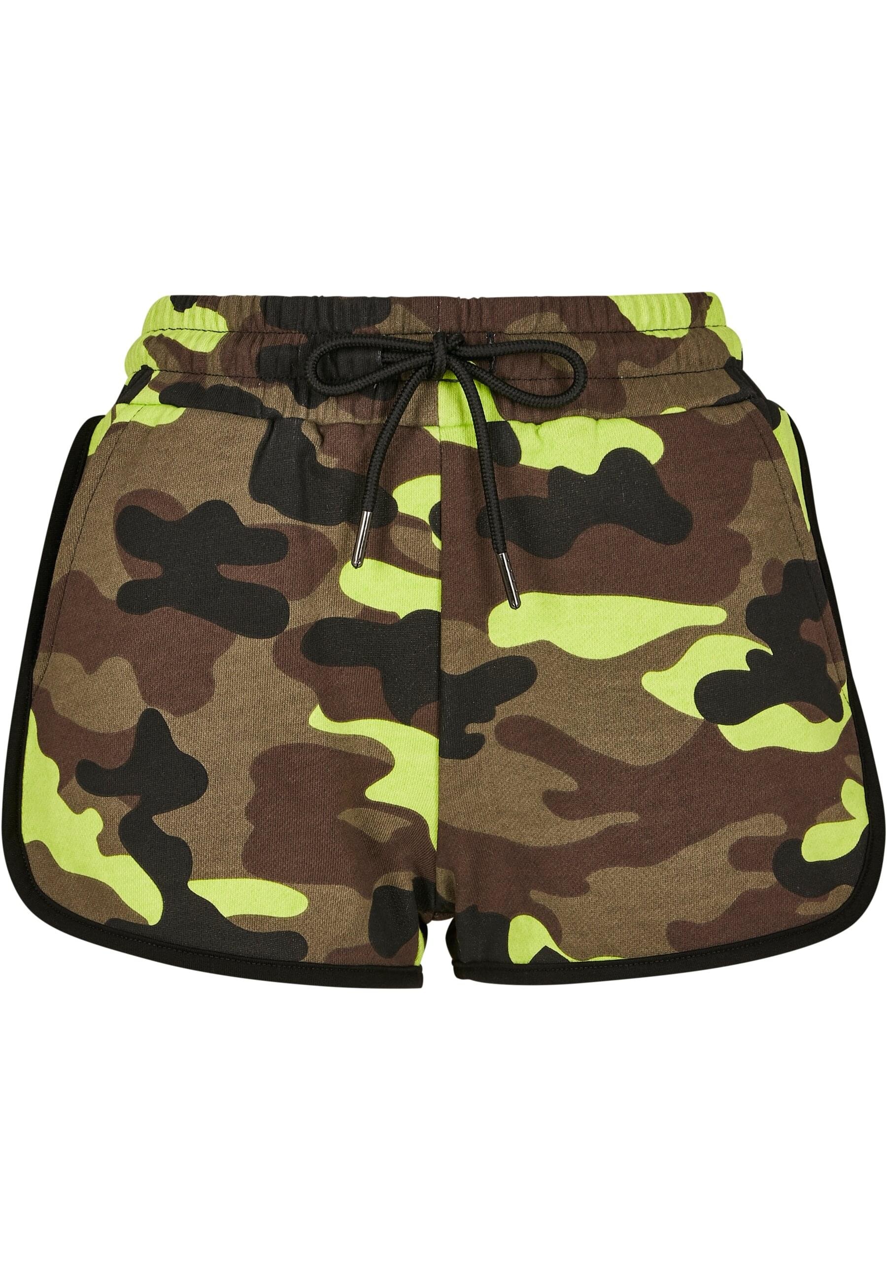 Stoffhose »Urban Classics Damen Ladies Printed Camo Hot Pants«, (1 tlg.)