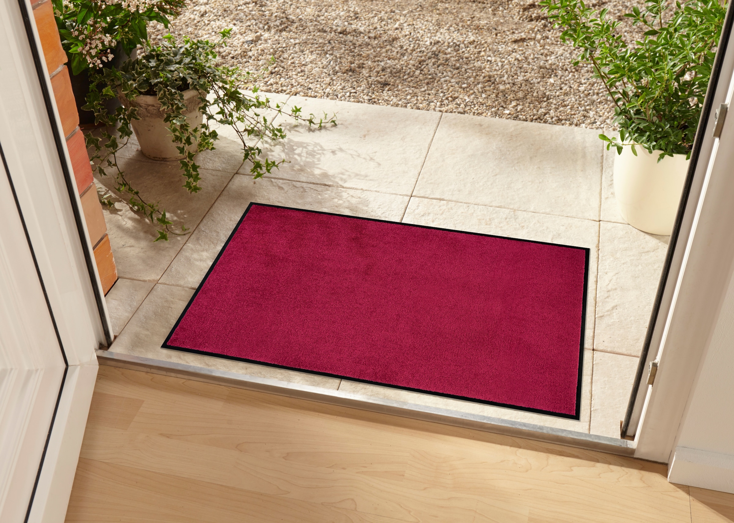 my home Fußmatte »Triton«, rechteckig, 7 mm Höhe, Schmutzfangmatte, Türmatte, In- und Outdoor, Läufer, waschbar