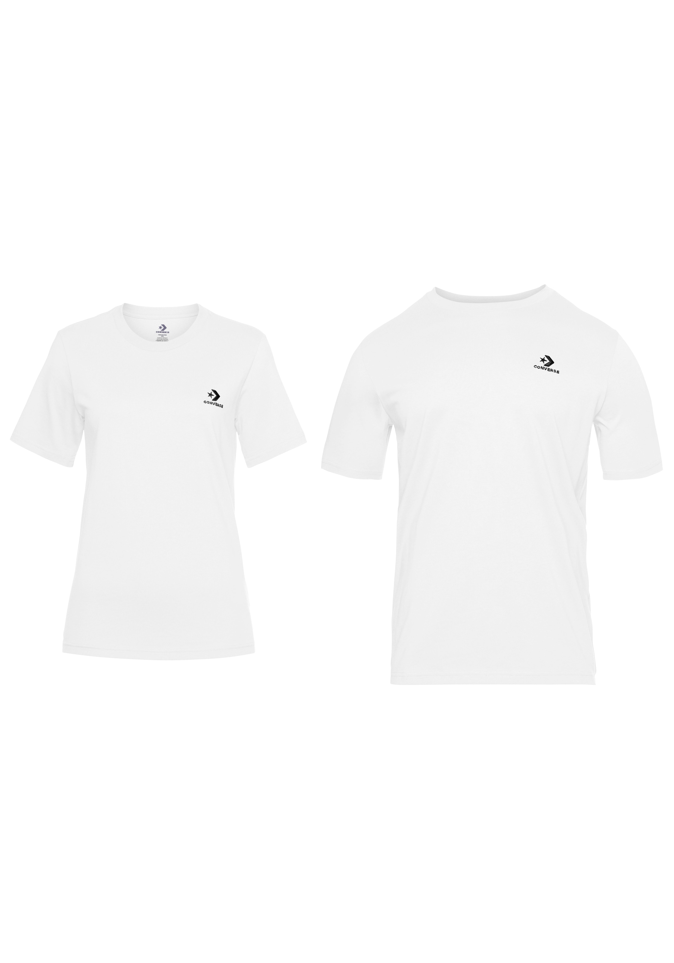 Black Friday Converse T-Shirt »GO-TO EMBROIDERED STAR CHEVRON TEE«, Unisex  | BAUR