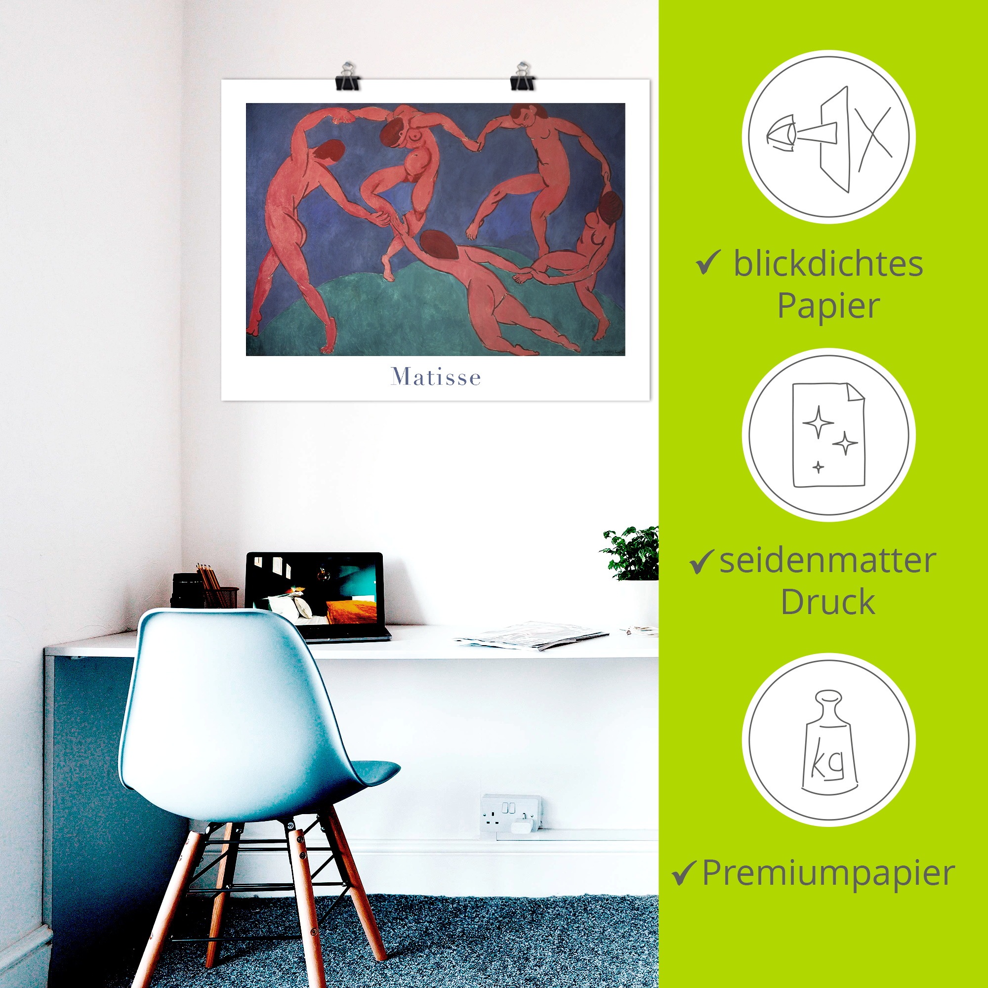 Artland Wandbild »Der Tanz. 1909-10« 1 Stk. tlg. als Alubild, Leinwandbild, Poster, Wandaufkleber in verschied. Größen