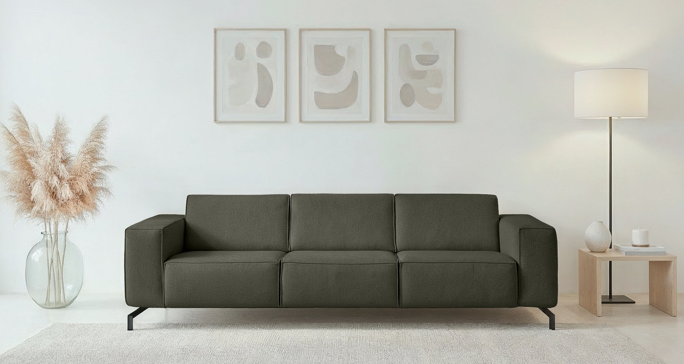 Home affaire 3-Sitzer "Lorcan 257 cm, weiches Sitzgefühl" günstig online kaufen