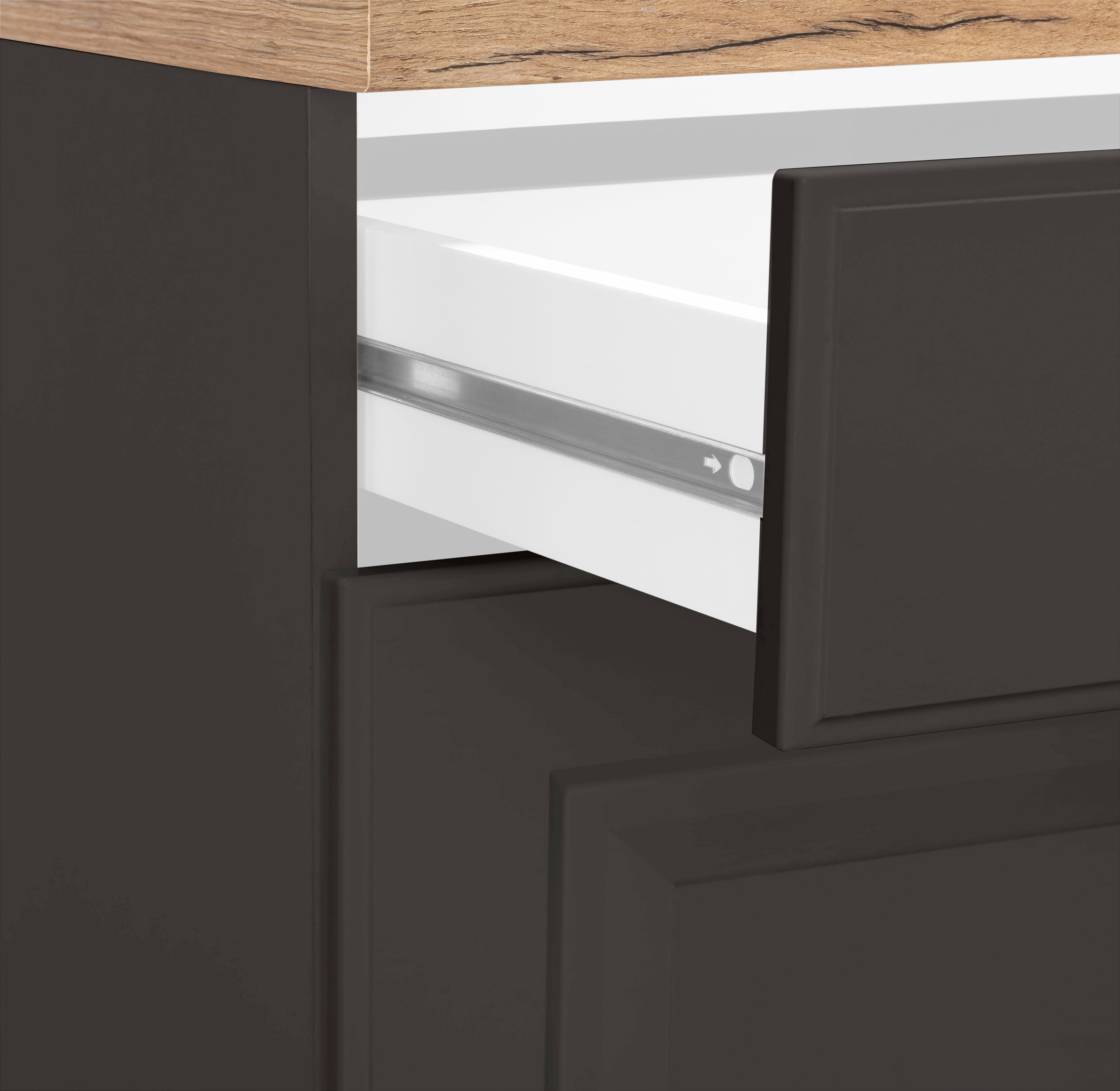 wiho Küchen Unterschrank »Erla«, 50 cm breit mit Kassettenfront
