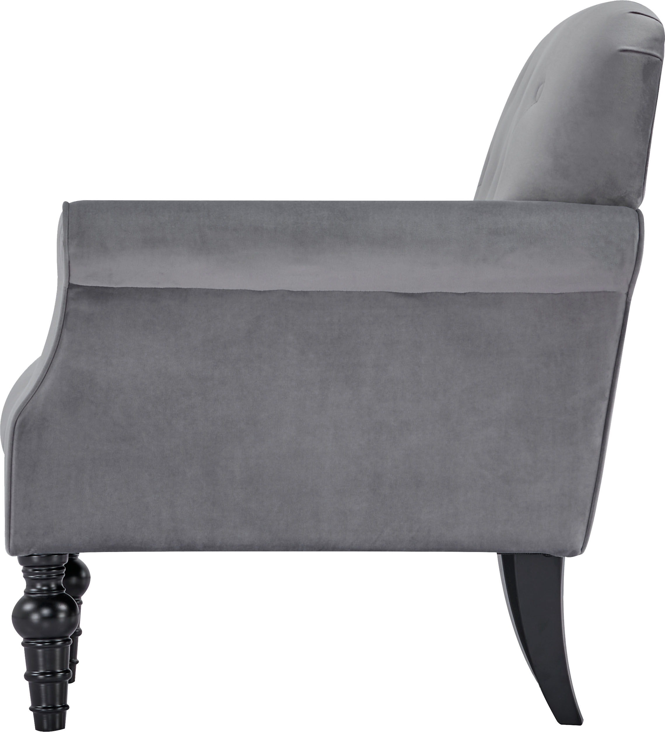 Home affaire Sessel »RANNA, Sessel Wohnzimmer in Chesterfield-Optik«, mit Knopf-Steppung, in Samt und Webstoff
