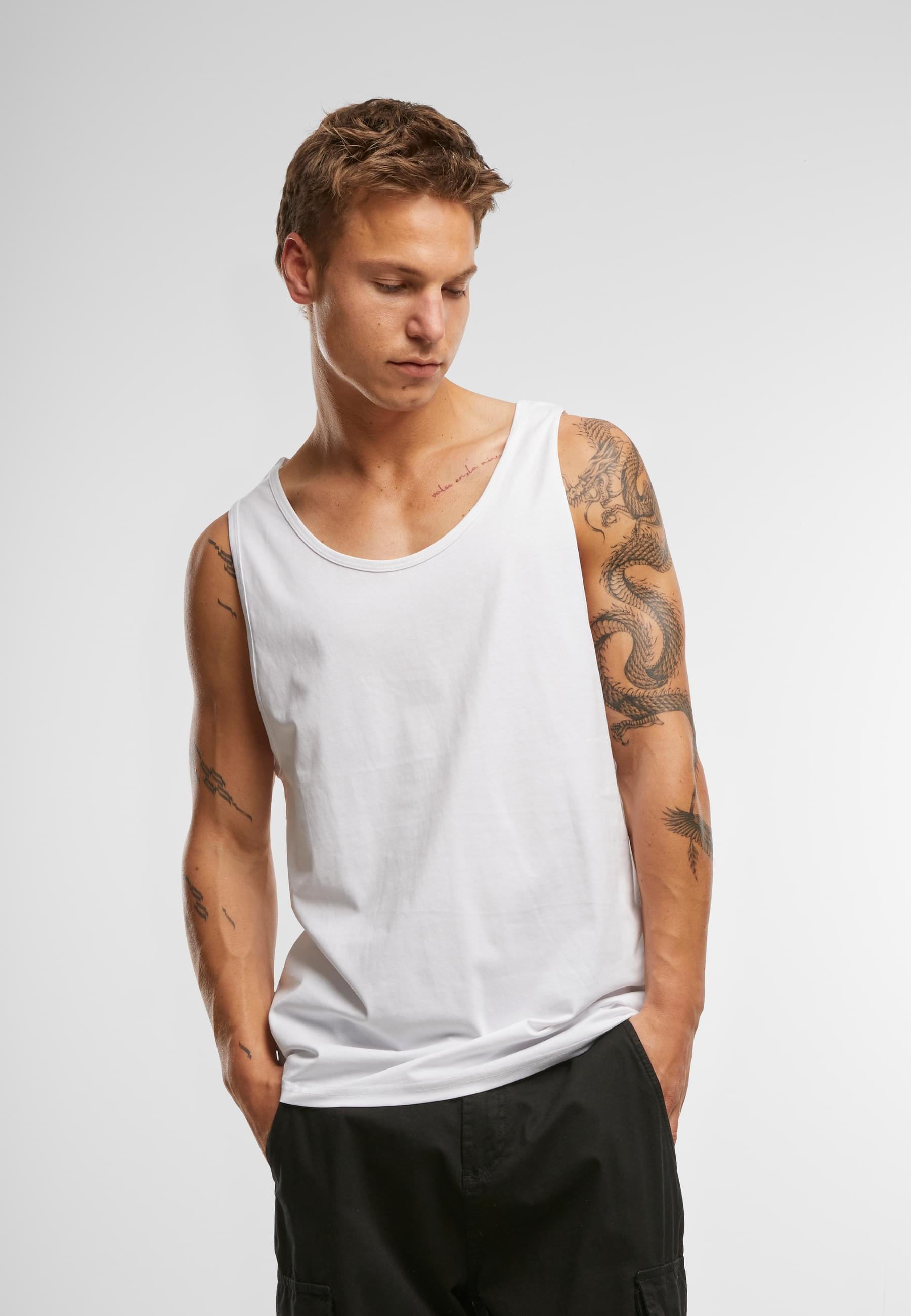 URBAN CLASSICS Shirttop »Urban Classics Herren Jersey Big Tank«, 1 Stk.
