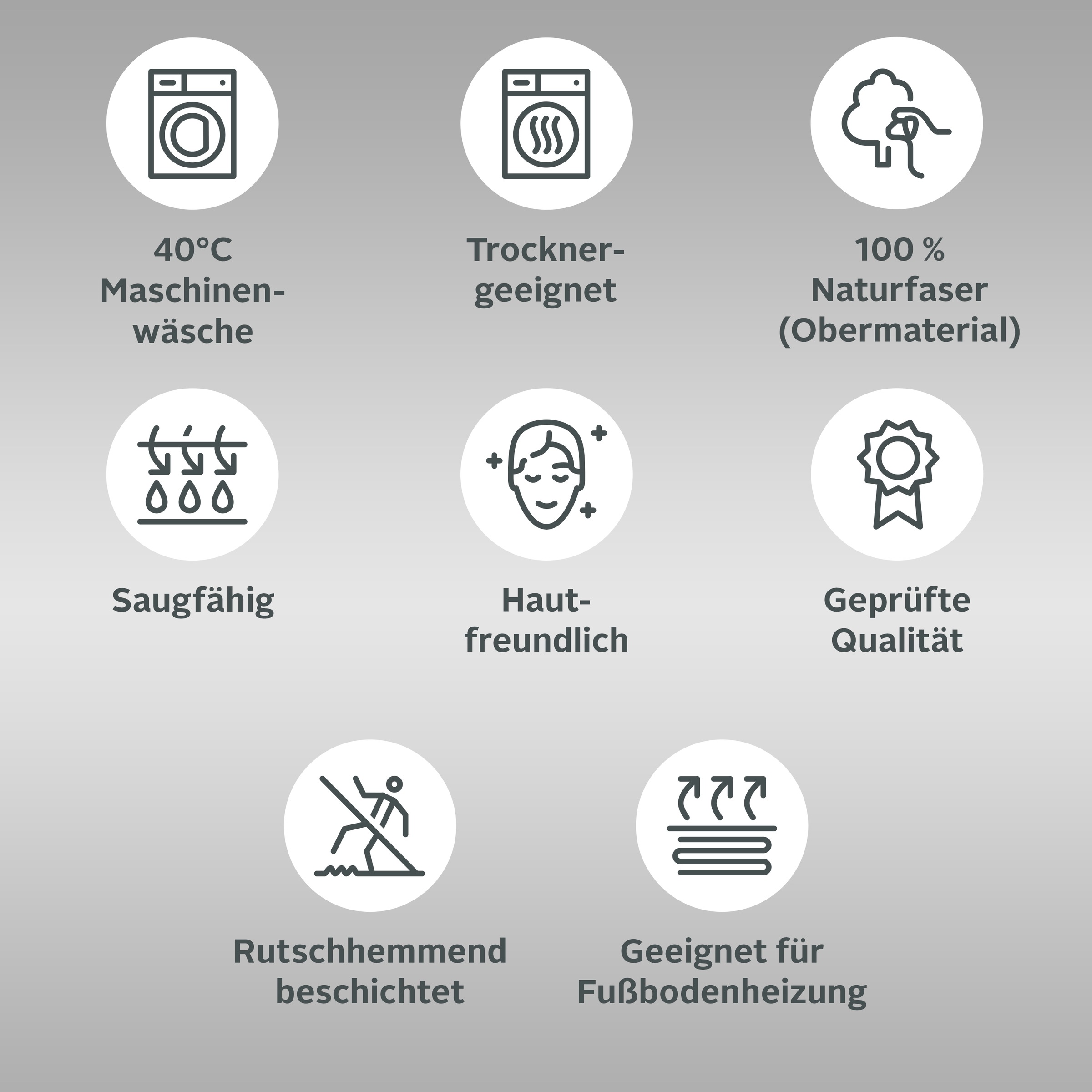 Thumbnail - my home Badematte "Numan, Badvorleger, Badezimmer Teppich" Höhe 10 mm fußbodenheizungsgeeignet  strapazierfähig Rauten-M...