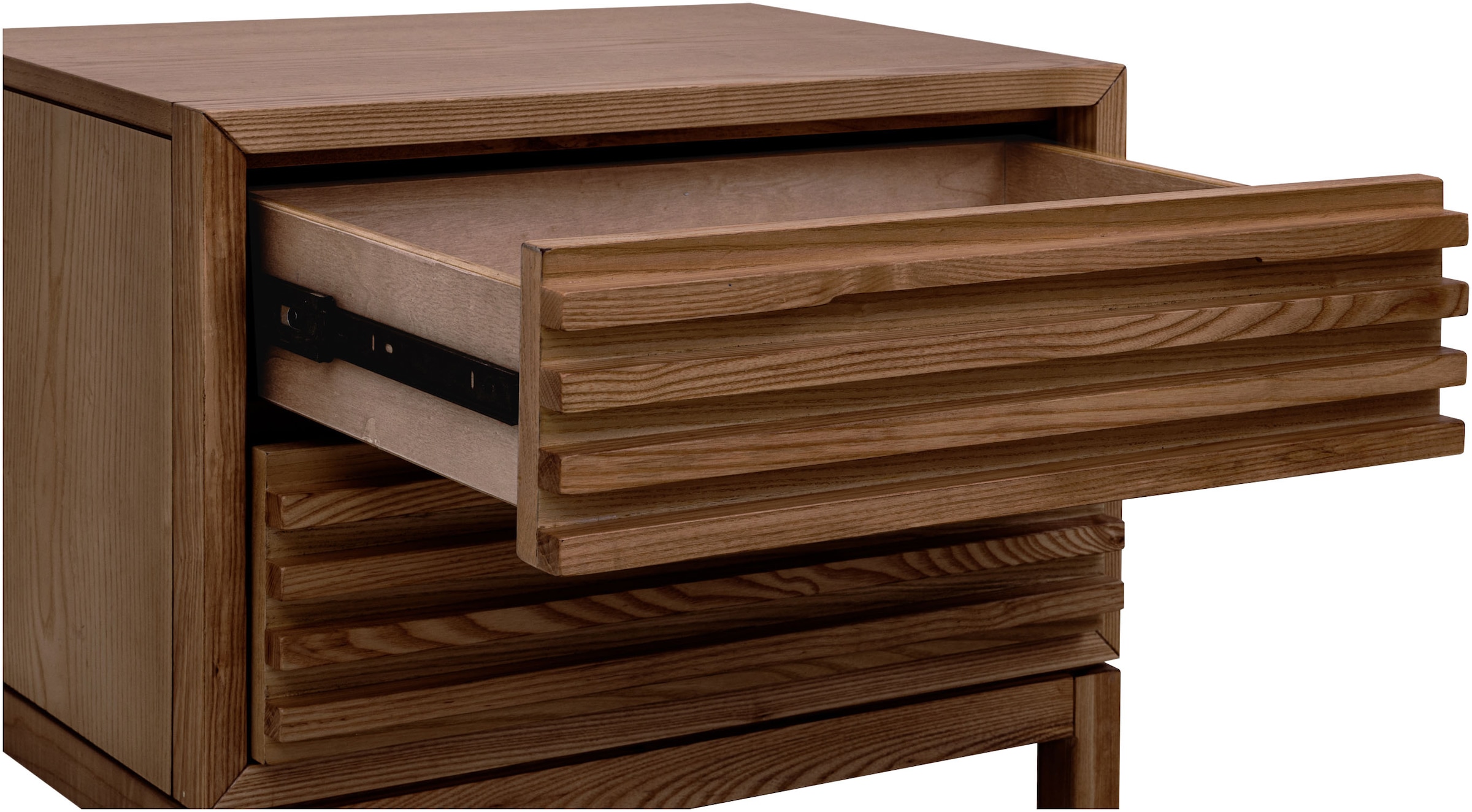 andas Nachttisch »Tanner Nachttisch aus Eschenholz mit zwei Schubladen« 1 Stk. tlg.