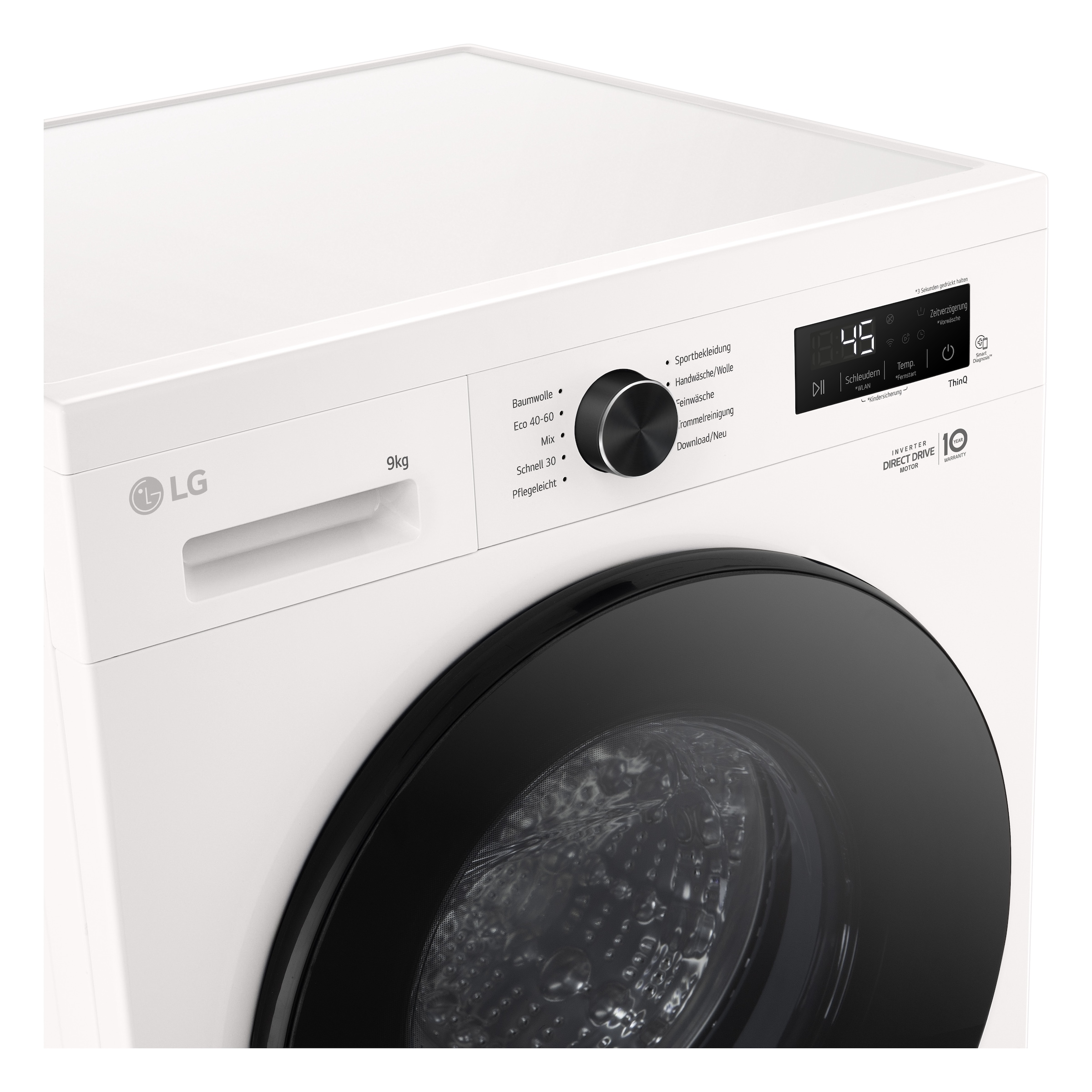 LG Waschmaschine VB »F4WB309Y«, 9 kg, 1350 U/min, Freistehend mit Unterbaumöglichkeit