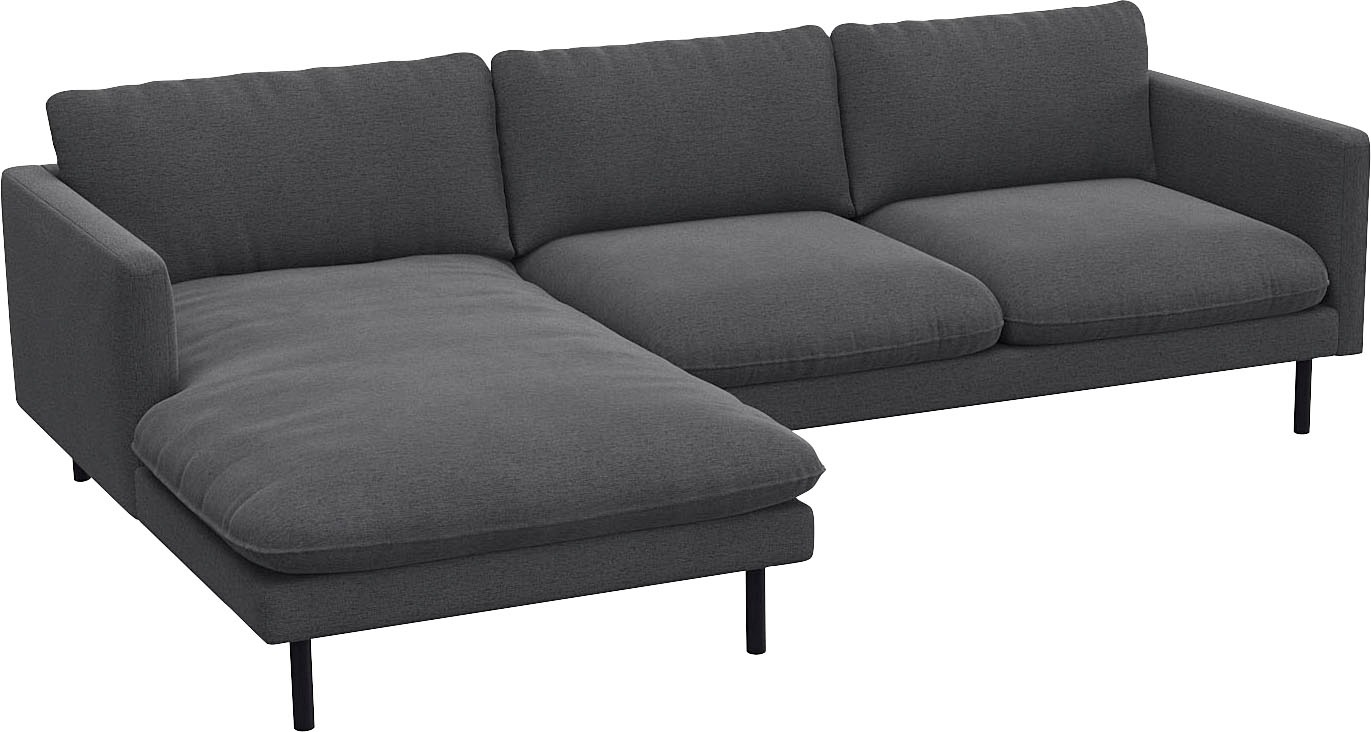 FLEXLUX Ecksofa "Bolzano, elegant und bequem, L-Form" Sitzaufbau mit Kaltsc günstig online kaufen
