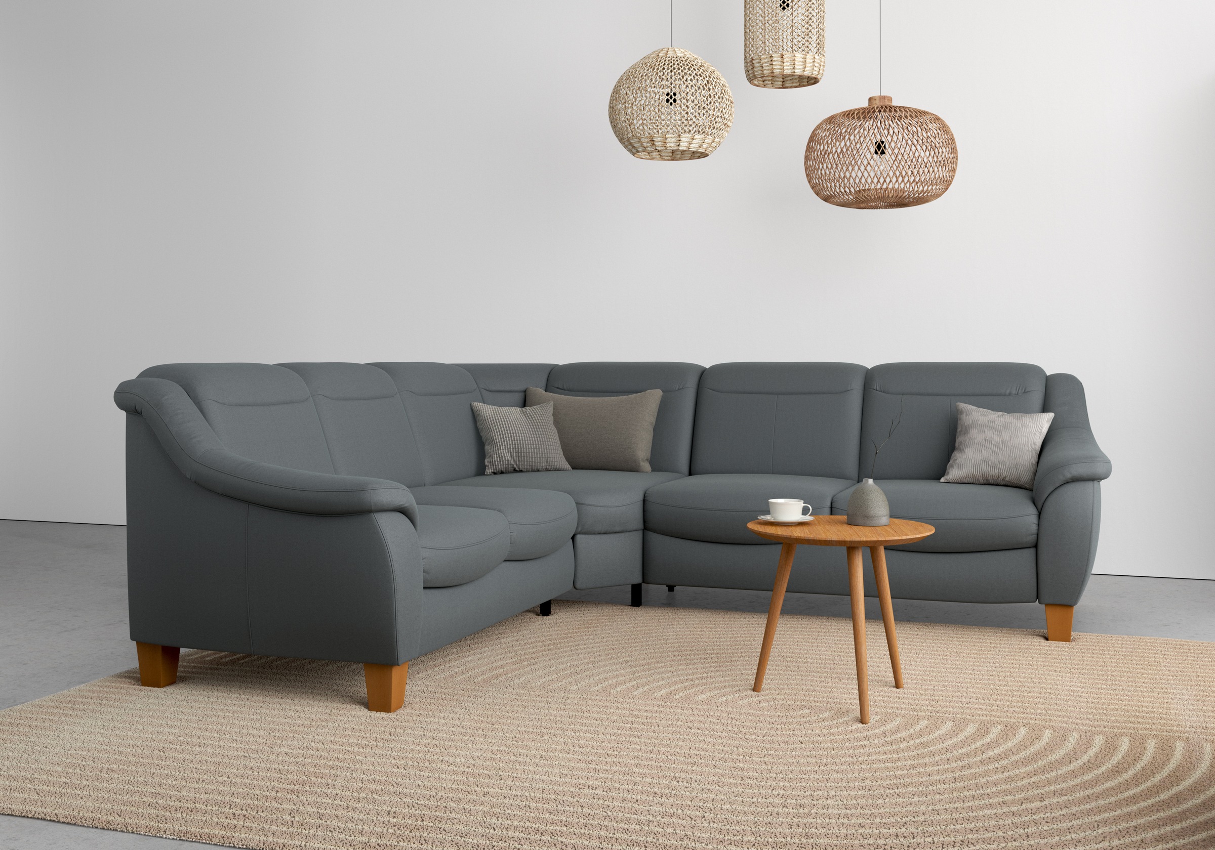 OTTO home Ecksofa "Caldera L-Form" Federkern, optional Kopfteilverstellung, Schlaffunktion & Bettkasten