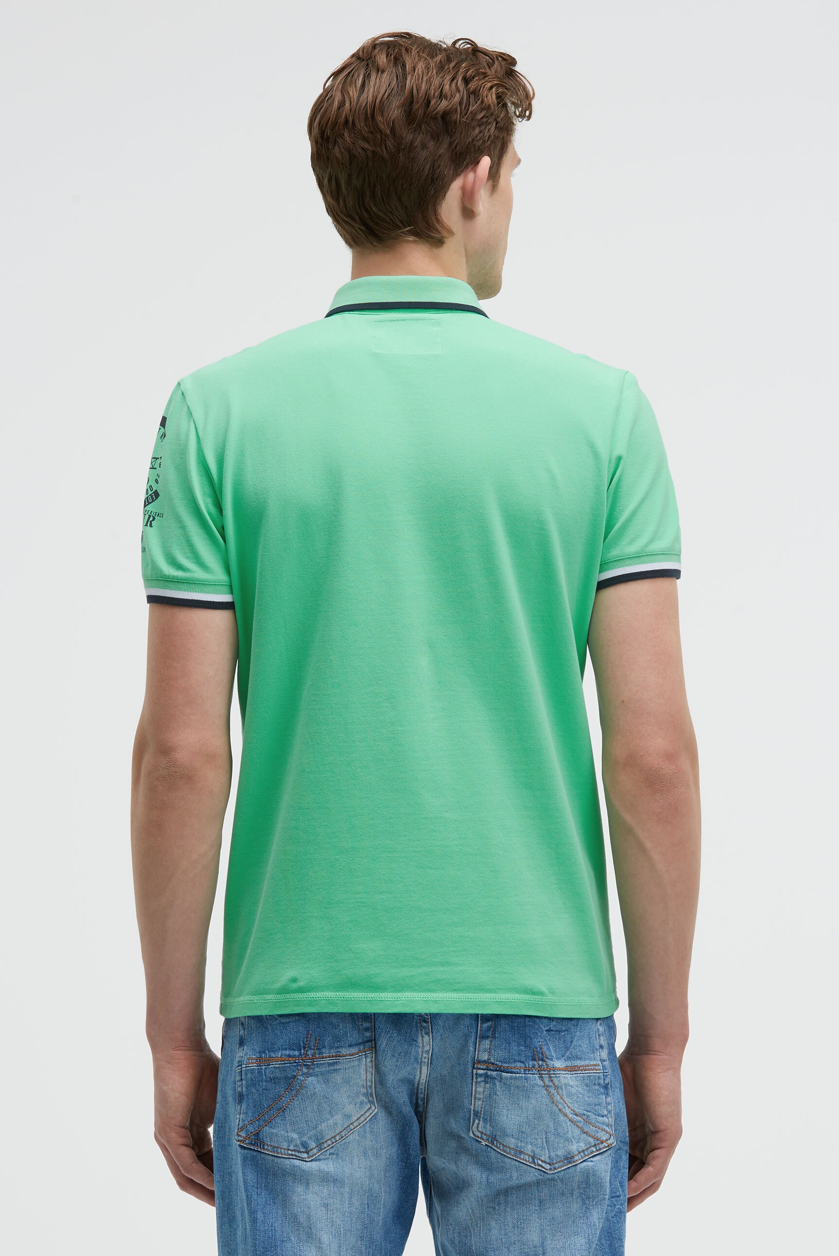 CAMP DAVID Poloshirt mit Kontrastnähten