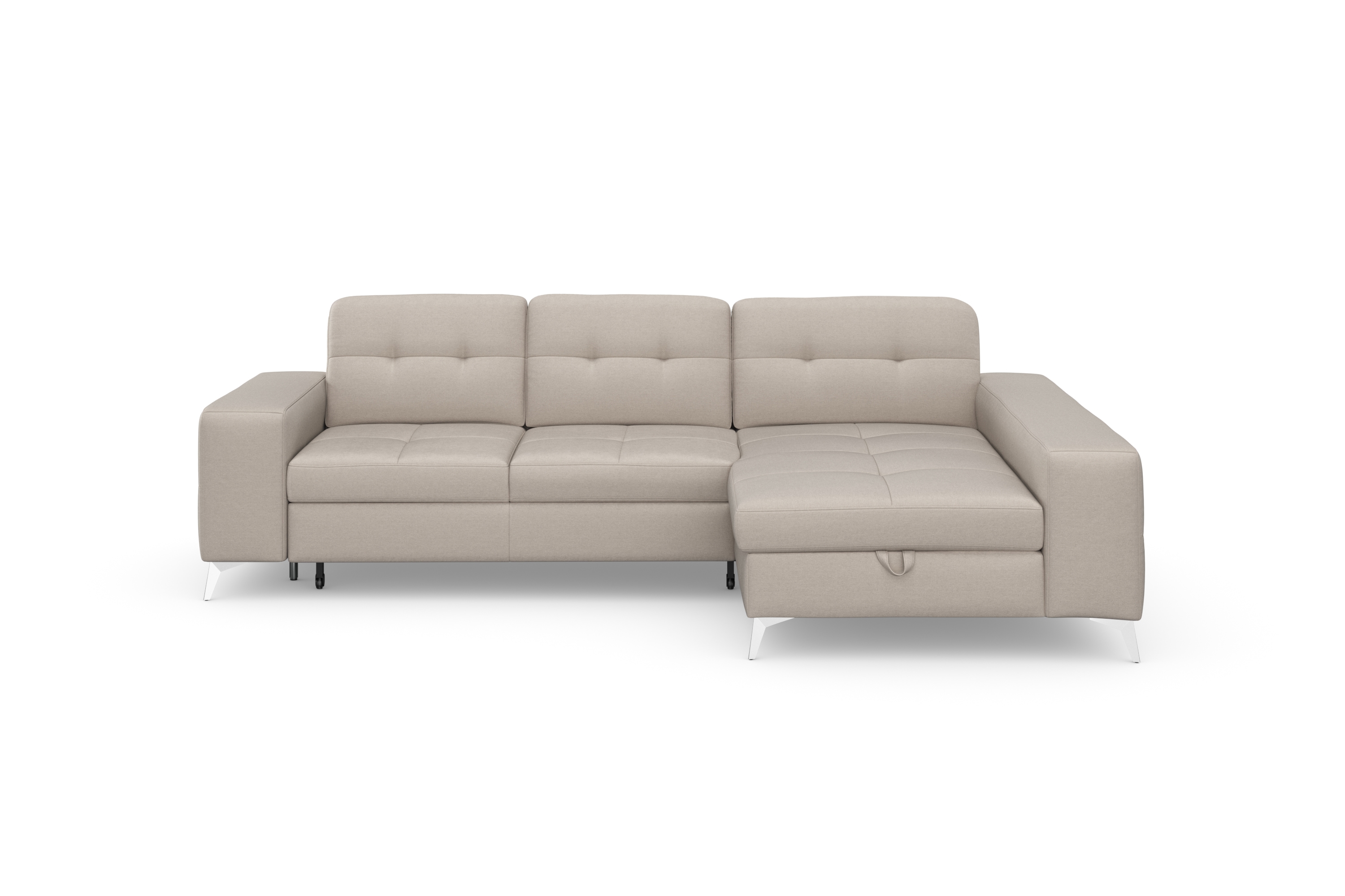 sit&more Ecksofa "Baviene L-Form" inklusive Sitztiefenverstellung & Federkern, optional Schlaffunktion