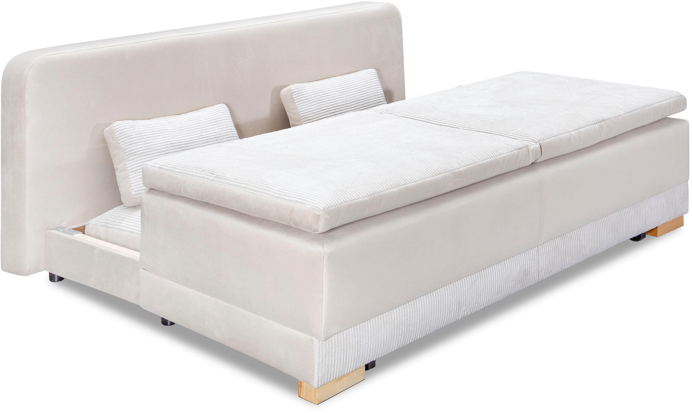INOSIGN Schlafsofa »Ben«, mit Boxspringaufbau, Bettfunktion & Bettkasten, Dauerschlafsofa
