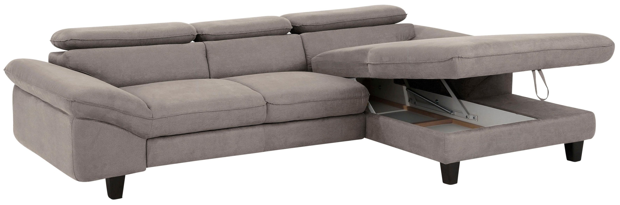 Home affaire Ecksofa »Pilot L-Form«, mit Kopfteilverstellung, optional Bettfunktion und Bettkasten