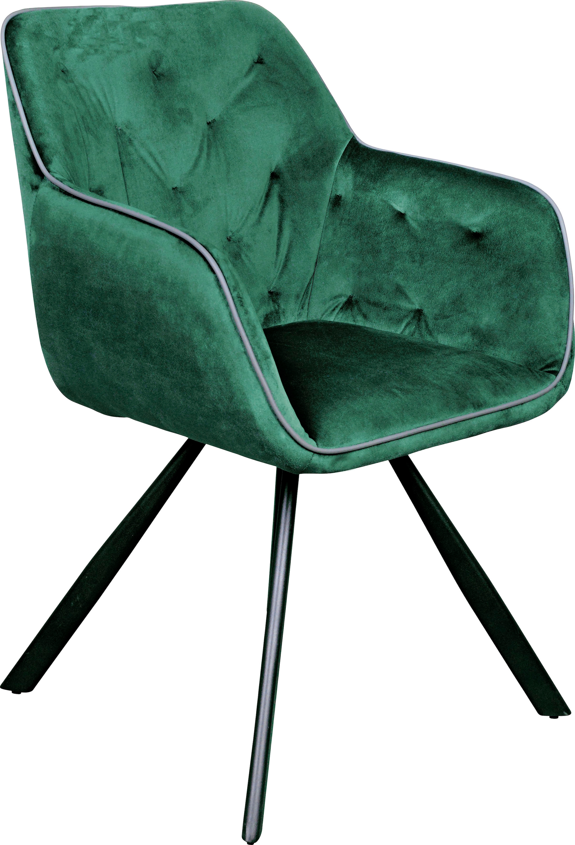 Kayoom Polsterstuhl "Stuhl Eann 125, Stuhl im Retro-Design, edles Design", günstig online kaufen