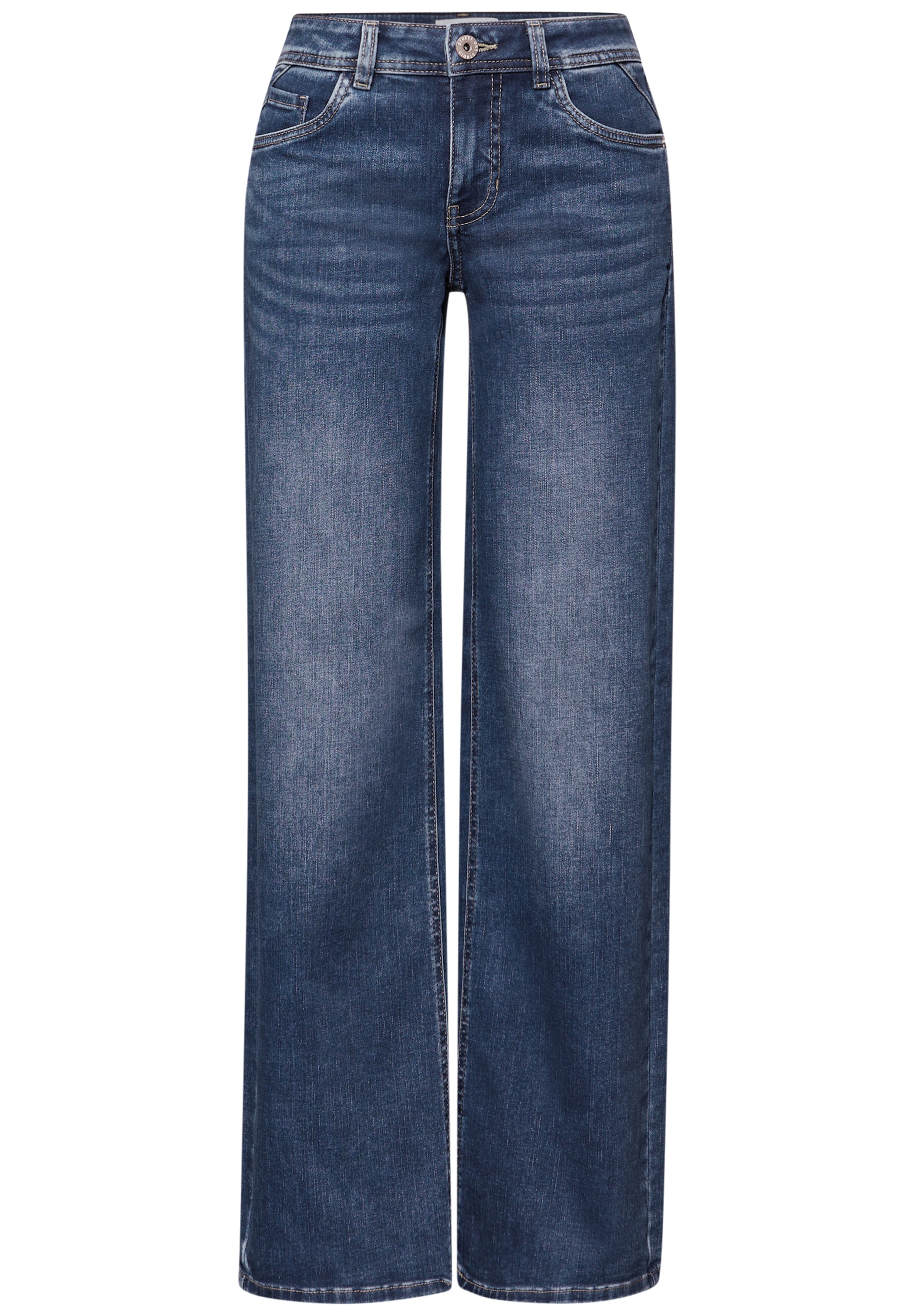 STREET ONE STUDIO Comfort-fit-Jeans mit Wide Legs