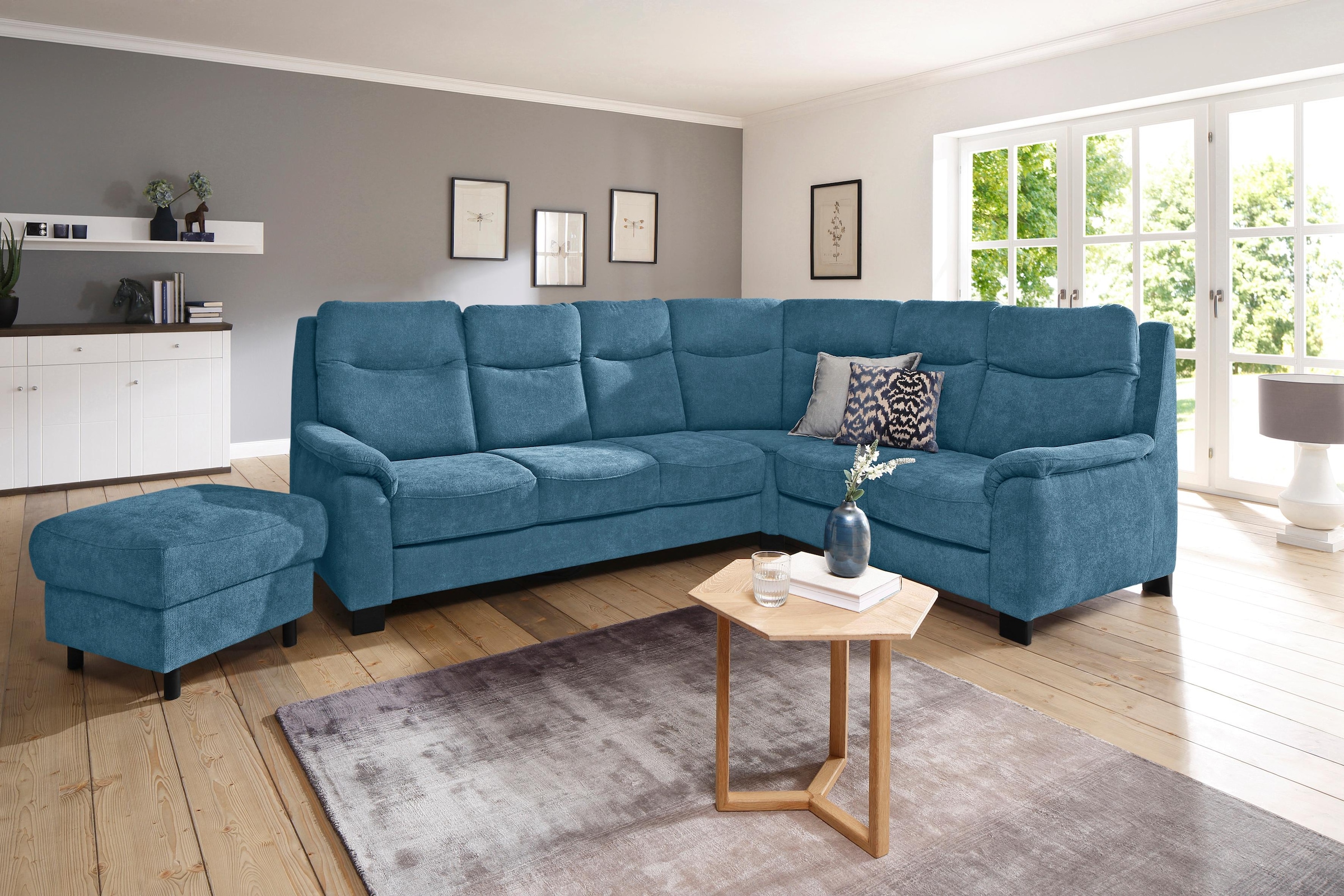 OTTO home Ecksofa "Boccaccio L-Form" mit Federkern, incl. Kopfteilverstellung, wahlweise Schlaffunktion