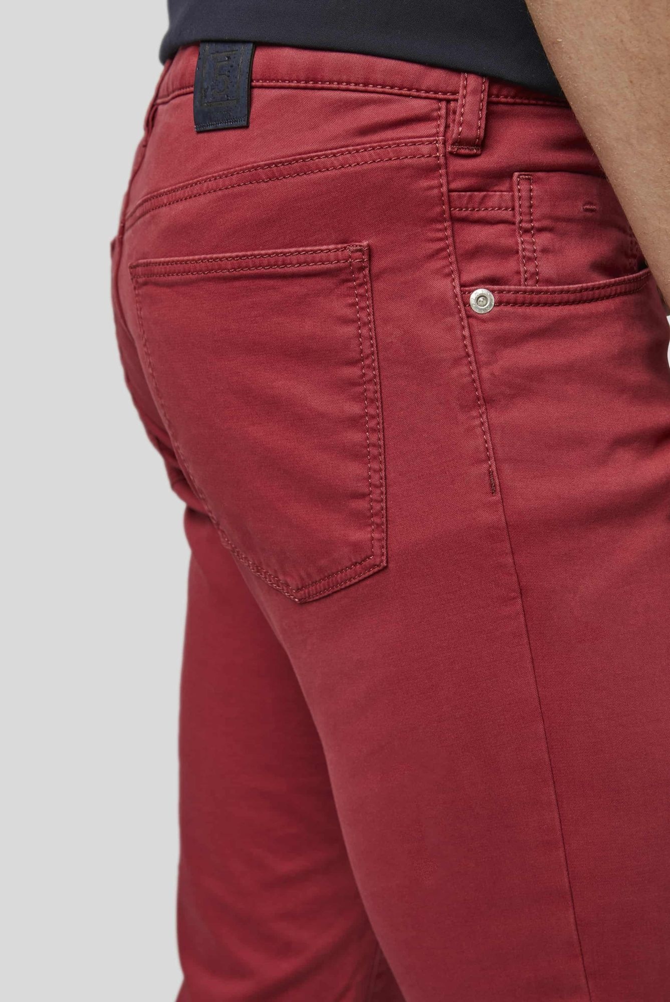 MEYER M5 Slim Five-Pocket Cotton Trousers Red 31/32 3