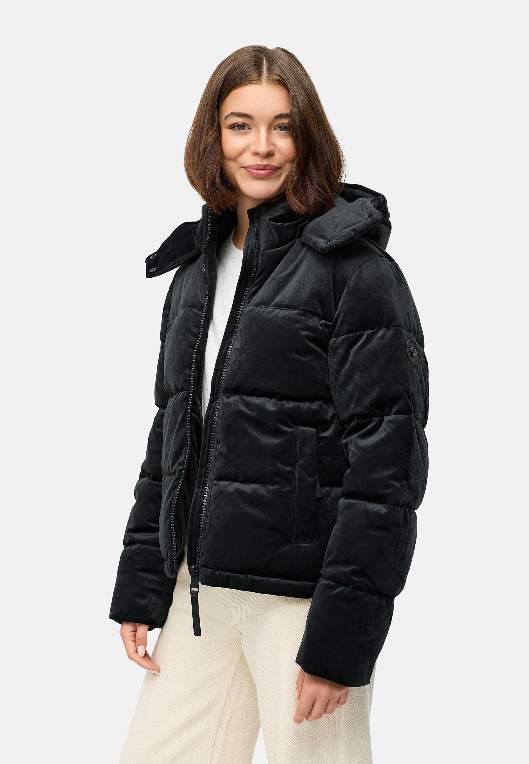Ragwear Steppjacke »Roobie Velvet YOUMODO«, mit Kapuze, Gesteppte Winterjacke in Samtoptik mit Kapuze
