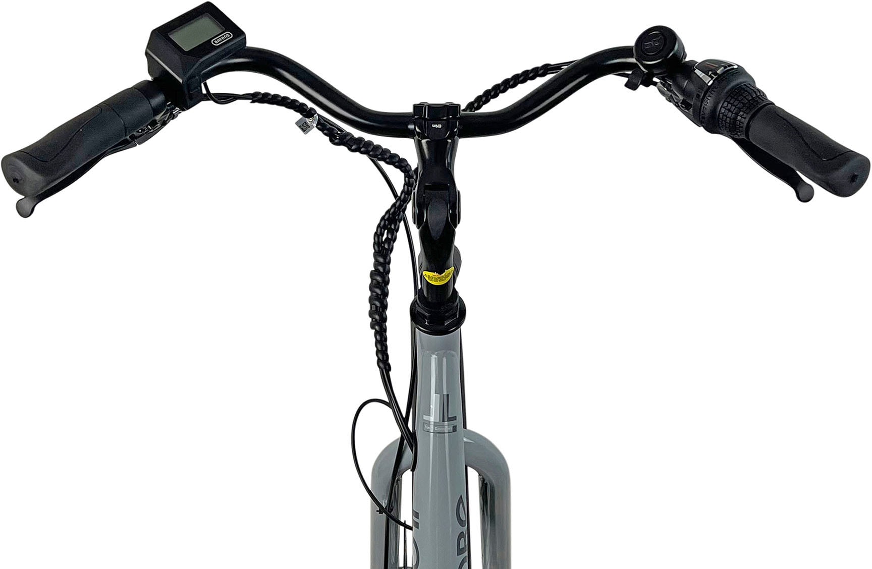 LLobe E-Bike »City E-Bike 26" Town Compact, grau«, 7 Gang, Heckmotor 250 W