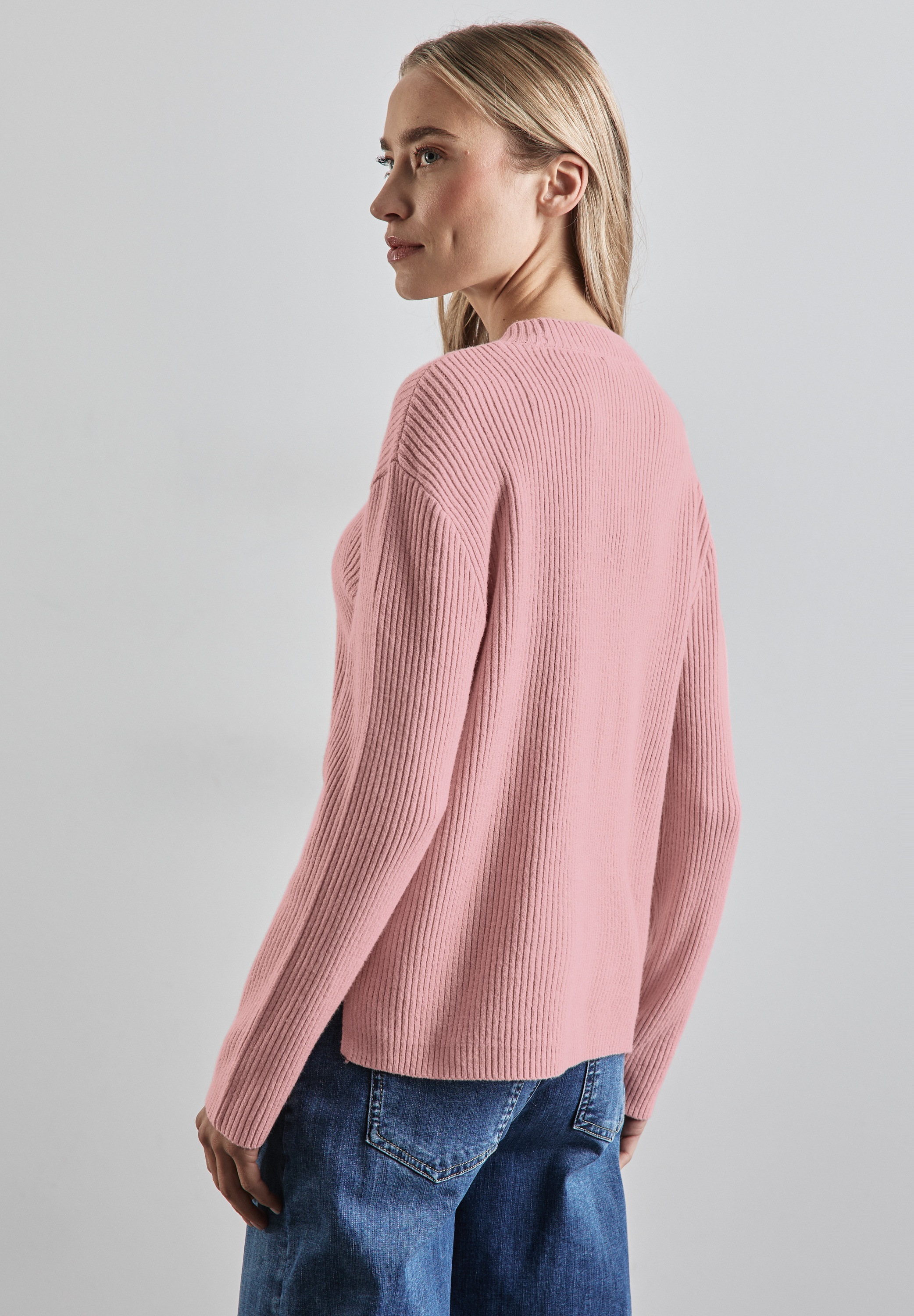 STREET ONE Strickpullover, mit Stehkragen