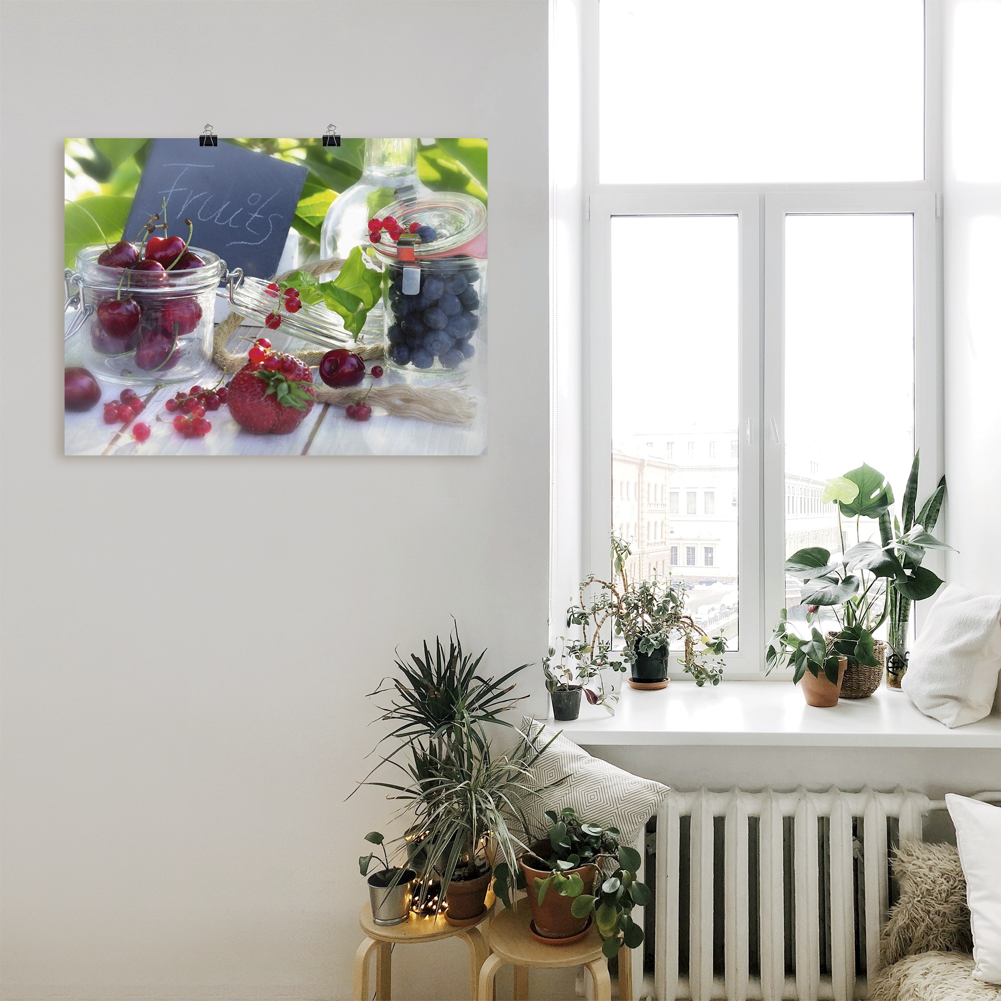 Artland Wandbild »Frischer Früchte Sommer«, Lebensmittel, (1 St.), als Leinwandbild, Poster in verschied. Größen
