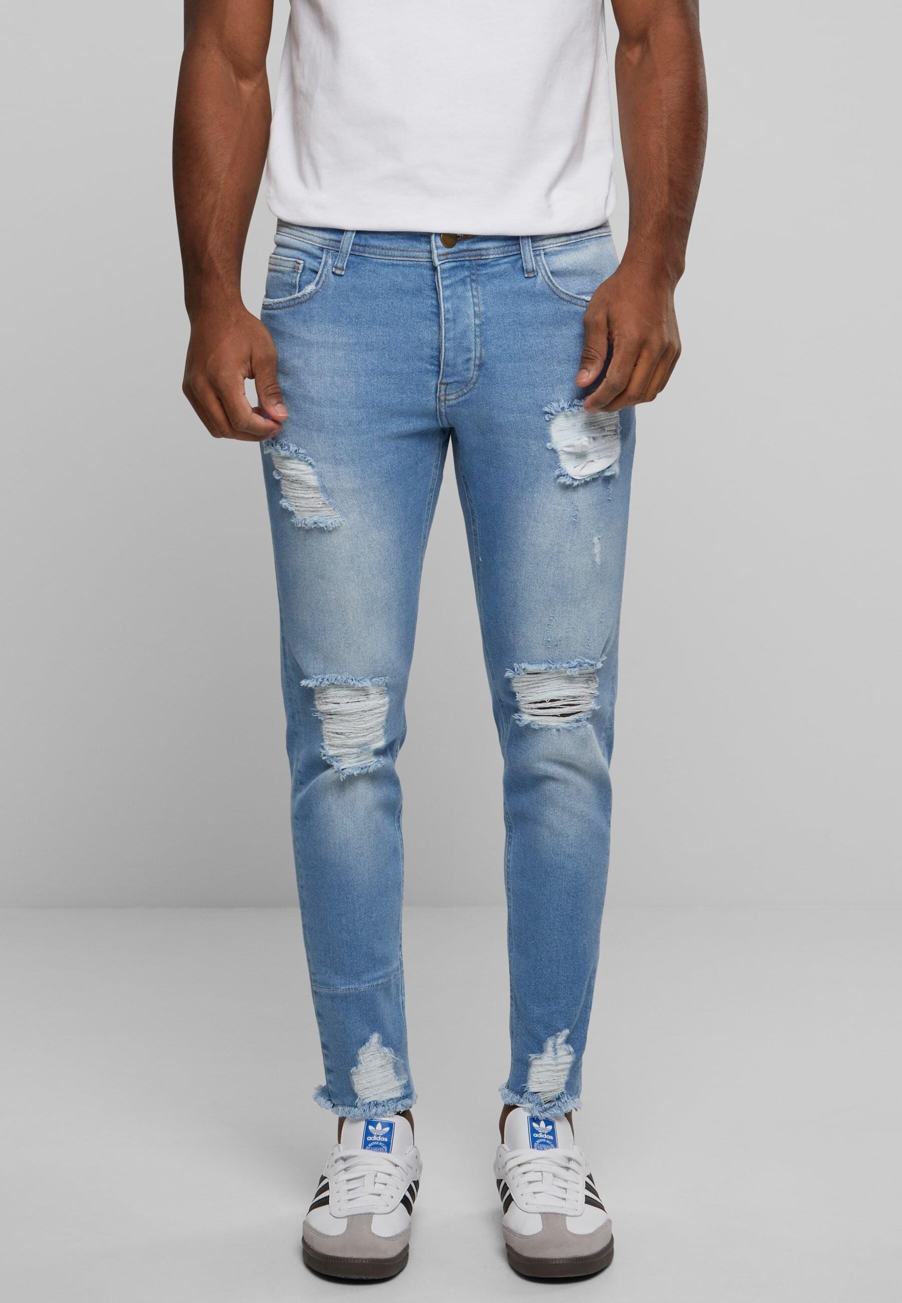 2Y Premium Bequeme Jeans »Herren 2Y Destroyed Tapered Fit Denim«