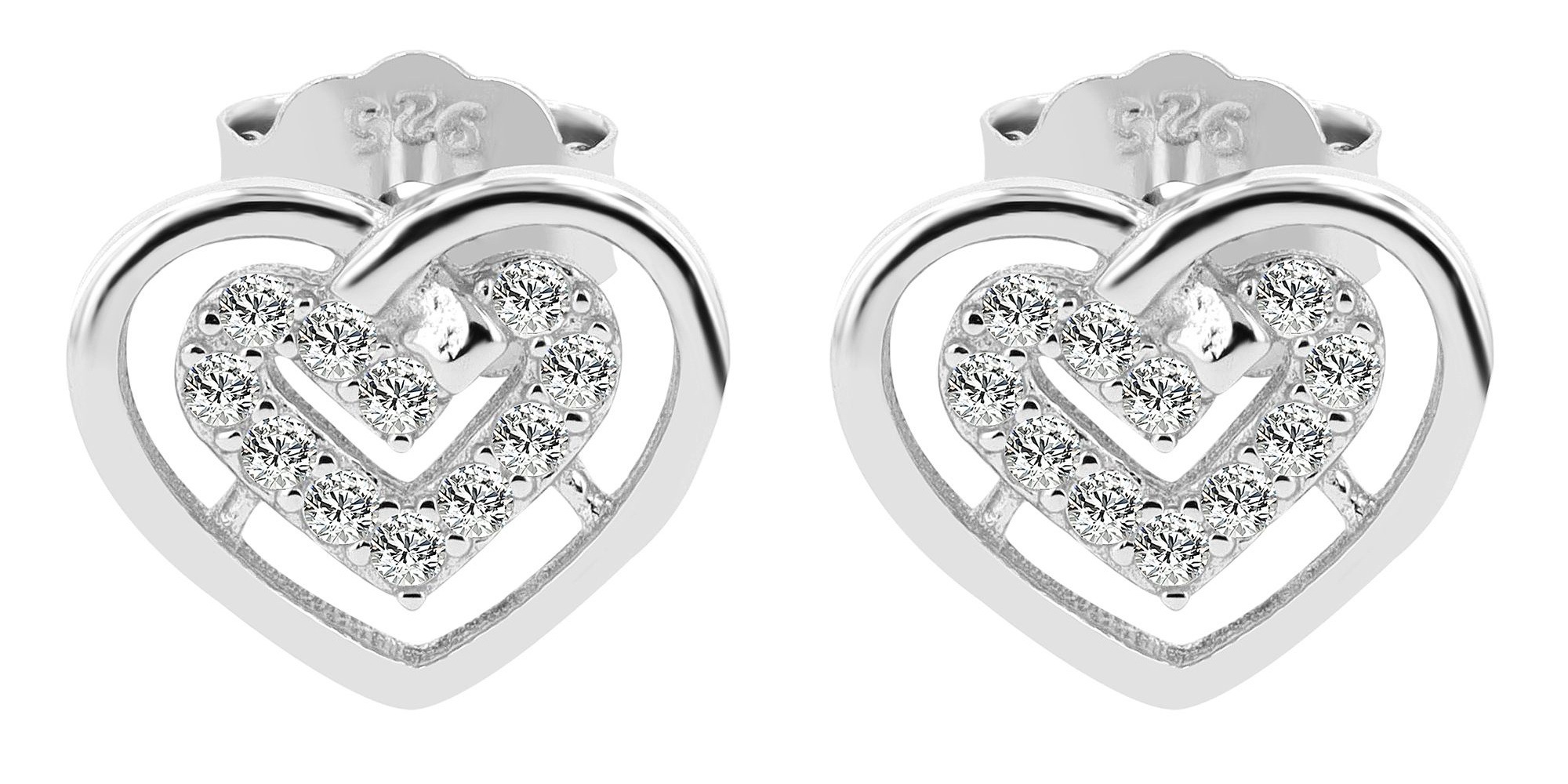 Adelia´s Paar Ohrhänger "Ohrringe – Ohrstecker aus 925 Silber" Ein stilvolles Geschenk für besondere Momente