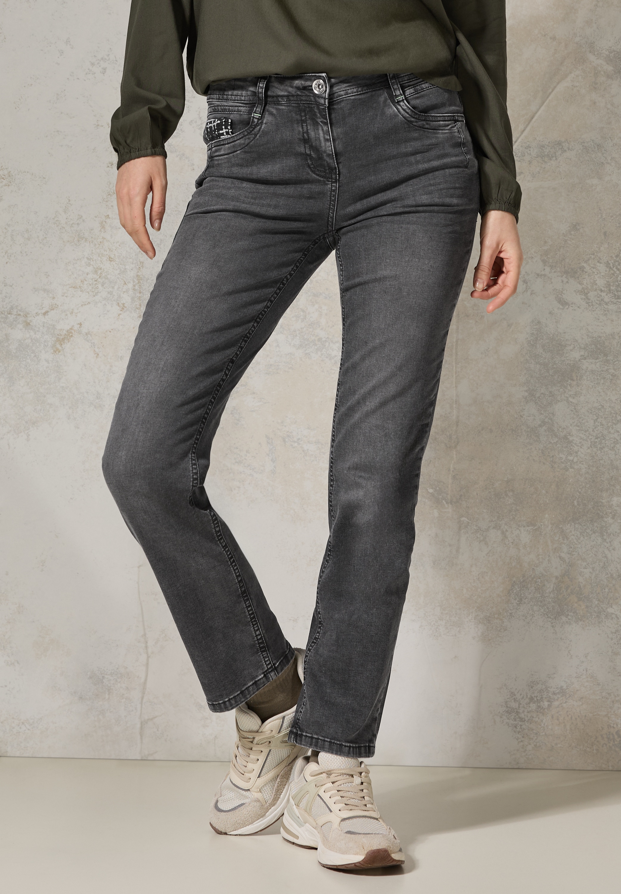 Cecil Gerade Jeans, 5-Pocket-Style