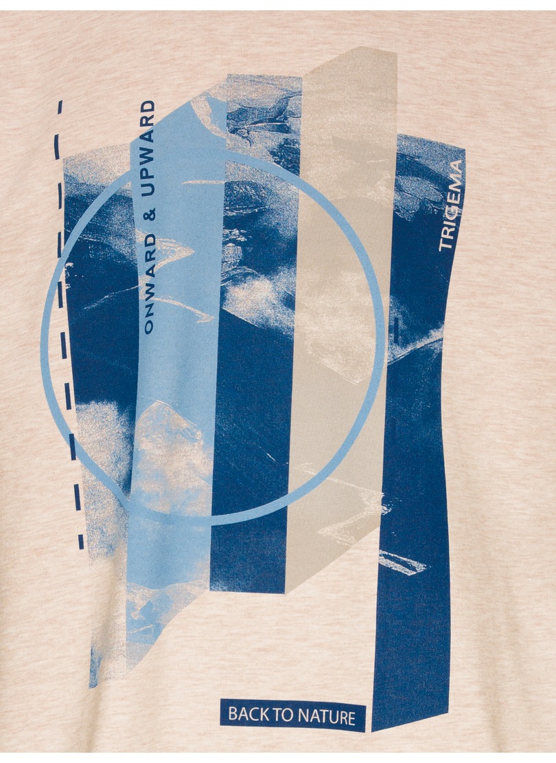 Trigema T-Shirt »TRIGEMA T-Shirt mit modischem Printmotiv«, (1 tlg.)