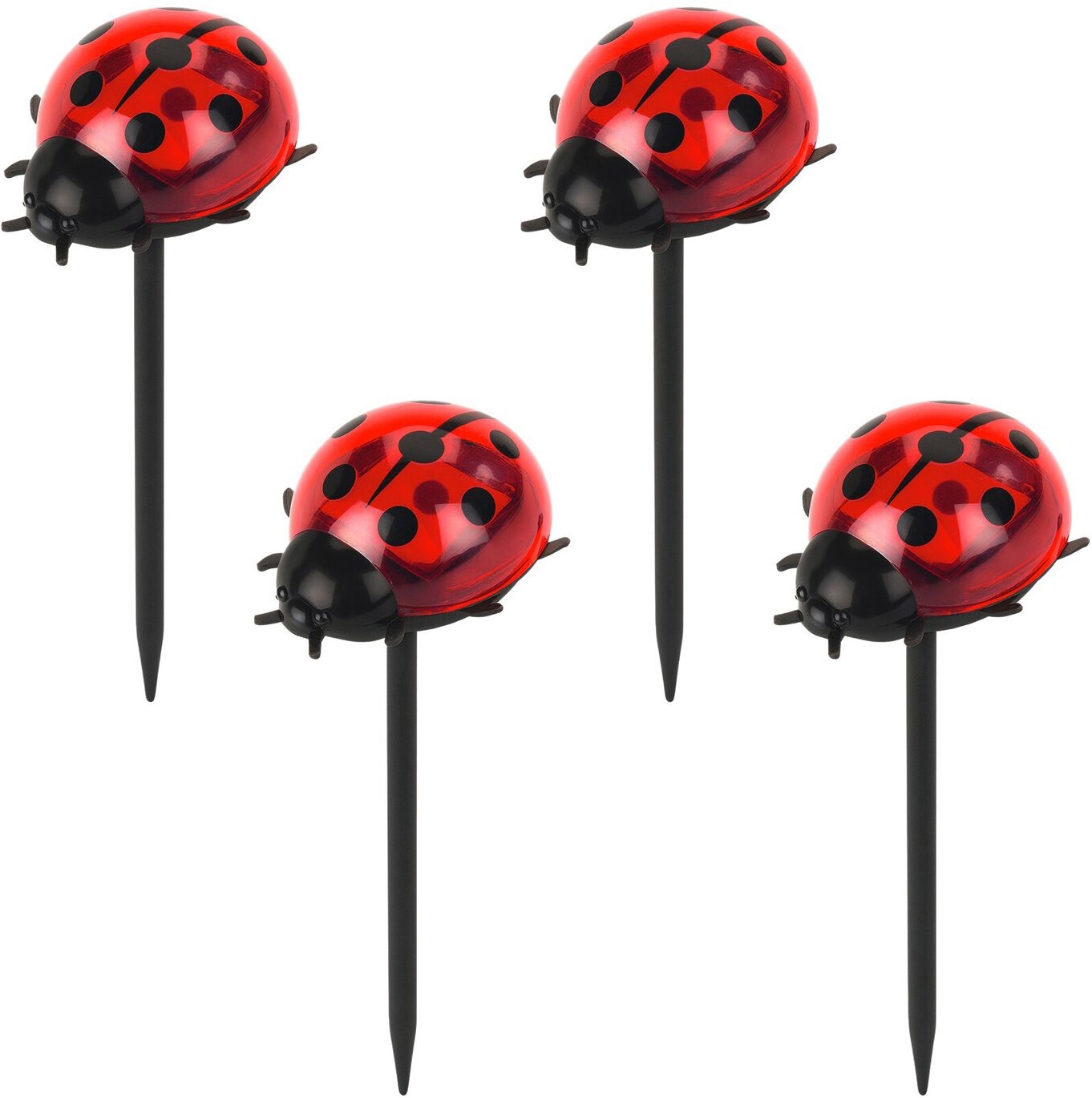 LED Gartenleuchte MAXIMEX "Modell Marienkäfer", rot, B:8cm H:14cm L:6cm, Leuchten, LED Gartenleuchte, Beetstecker, solarbetriebene Gartenbeleuchtung, leuchtet bis zu 10 Std