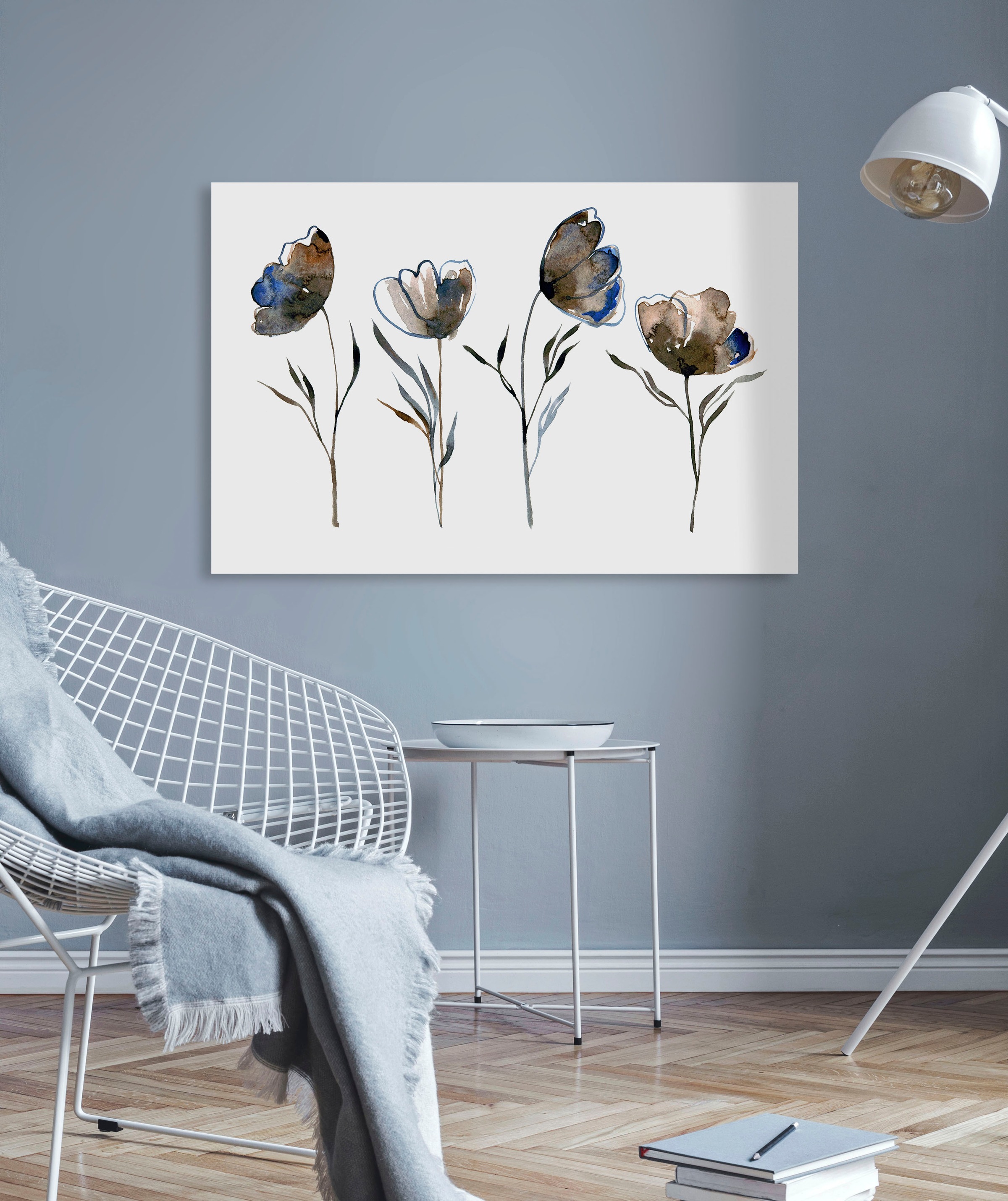 queence Leinwandbild "Blumen" Blumen  Blumenbilder  Kunst Premium-Leinwands günstig online kaufen