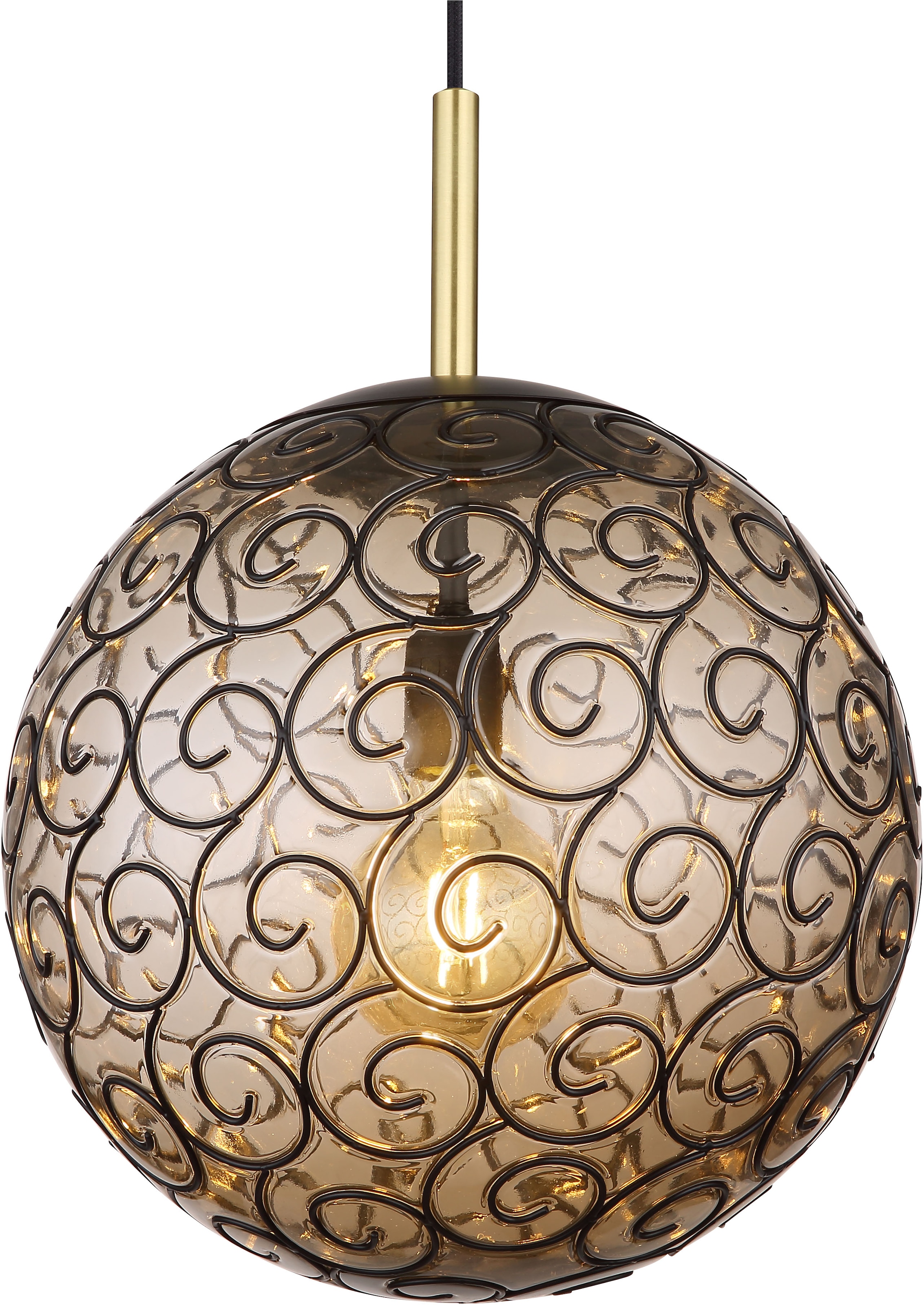 GLOBO LIGHTING Hängeleuchte »FITZ«, Leuchtmittel E27 | ohne Leuchtmittel, Hängelampe/Pendelleuchte/Esszimmer/Wohnzimmer/Esstisch
