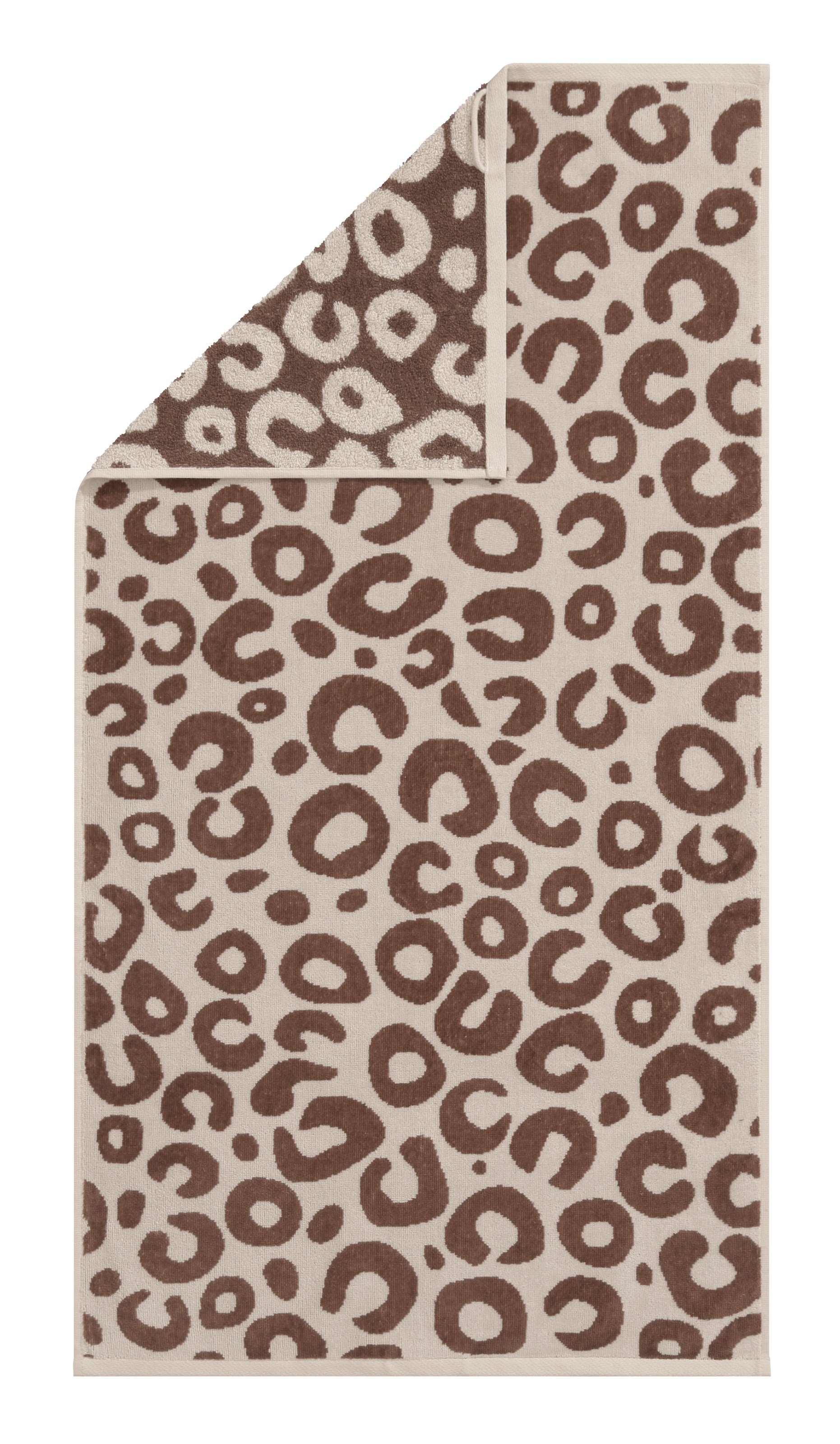 OTTO home Handtuch Set »Anna Leopardenmuster, 4-tlg Handtuch-Set, 50x100cm, 100% Baumwolle« Handtücher, weich, saugstark, modern, Leo, Animal Print
