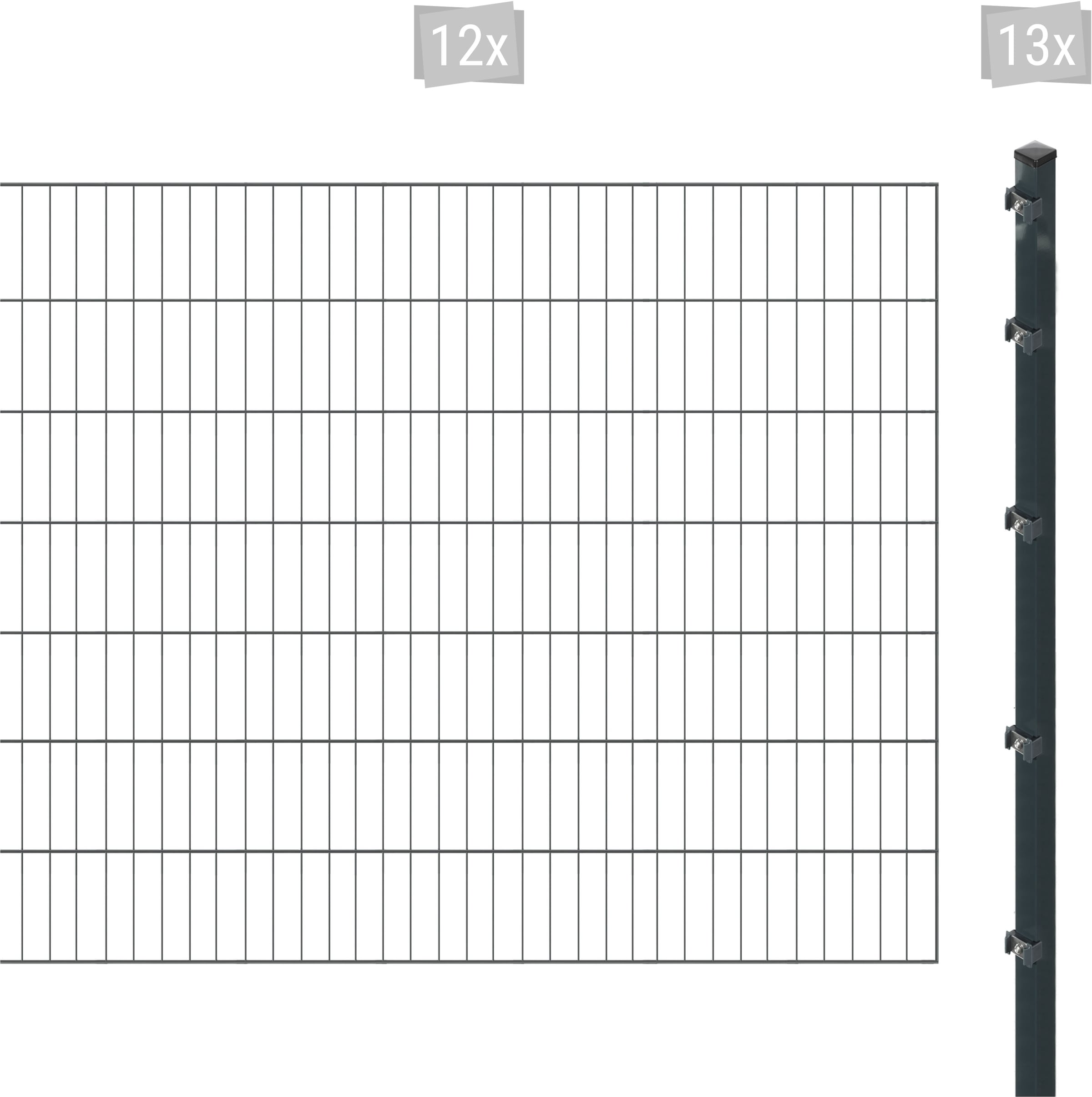 Arvotec 1100000002199 "ESSENTIAL 140 zum Aufschrauben" Zaunhöhe 140 cm, Zaunlänge 2 - 60 m
