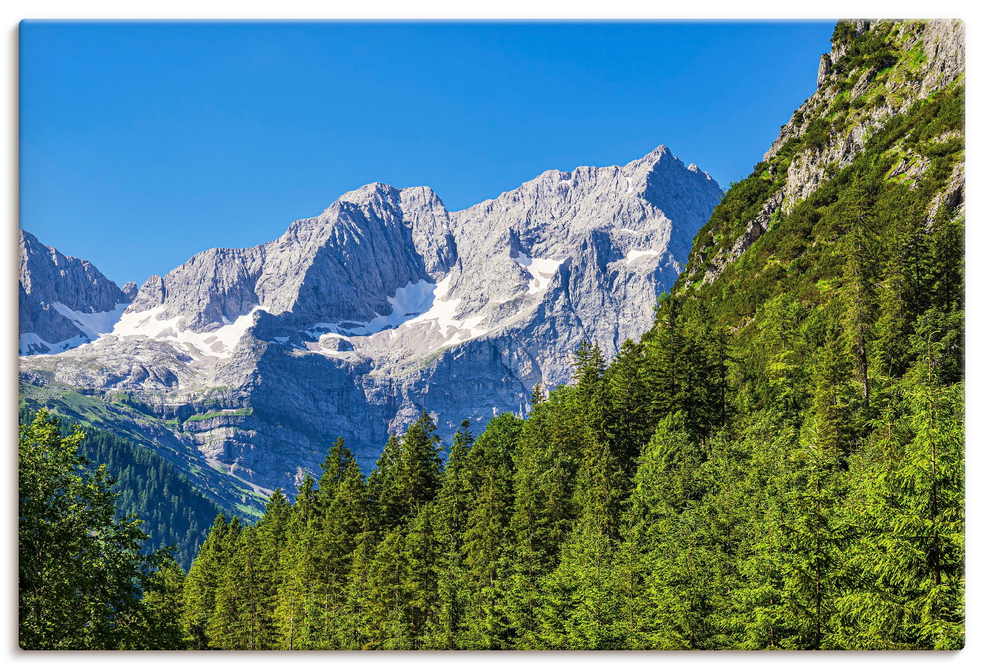 Artland Wandbild "Landschaft im Rißtal in Österreich" 1 Stk. tlg. als Alubild, Leinwandbild, Poster, Wandaufkleber in verschied. Größen