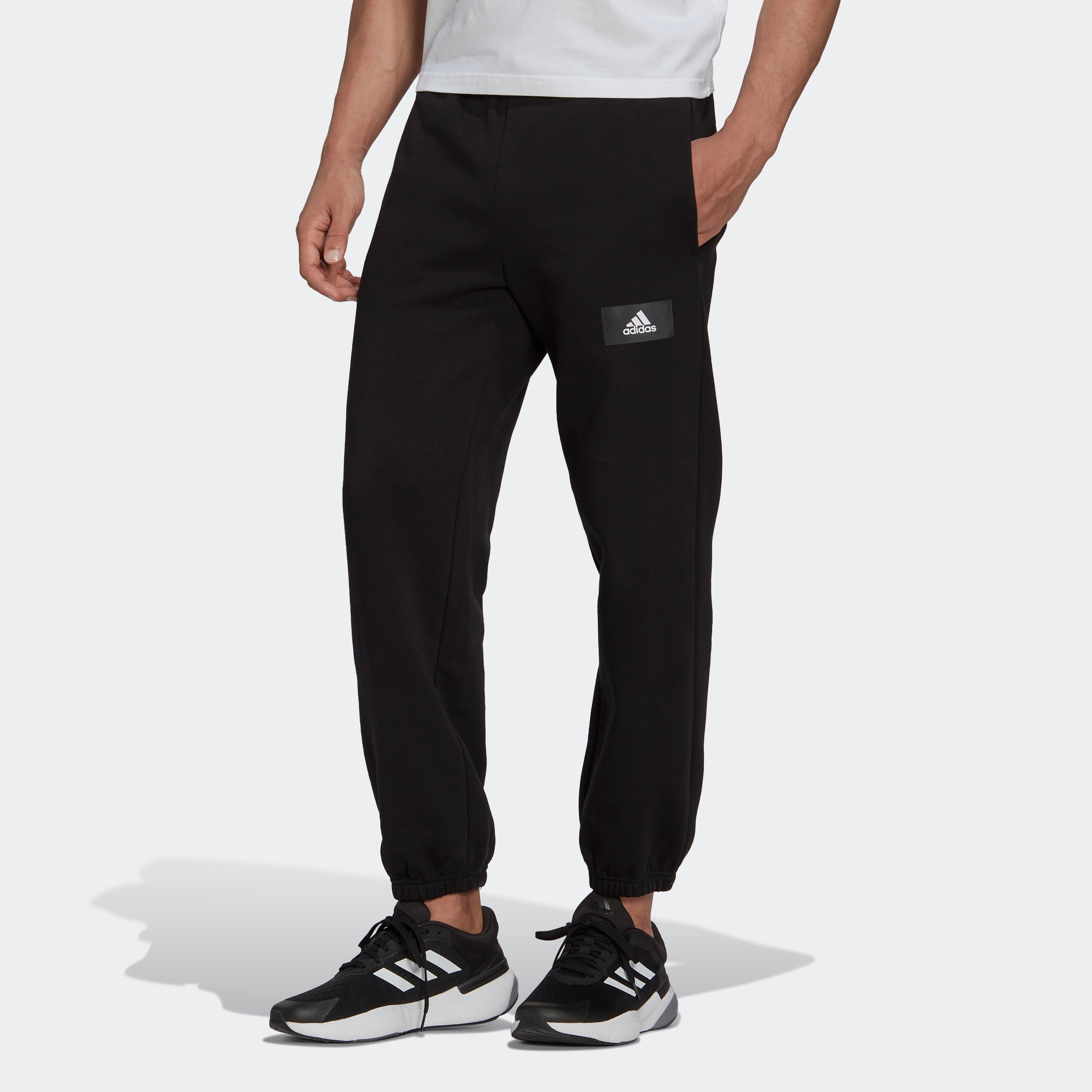 adidas Sportswear Jogginghose »ESSENTIALS FEELVIVID COTTON FLEECE STRAIGHT  LEG« auf Rechnung online bestellen | BAUR