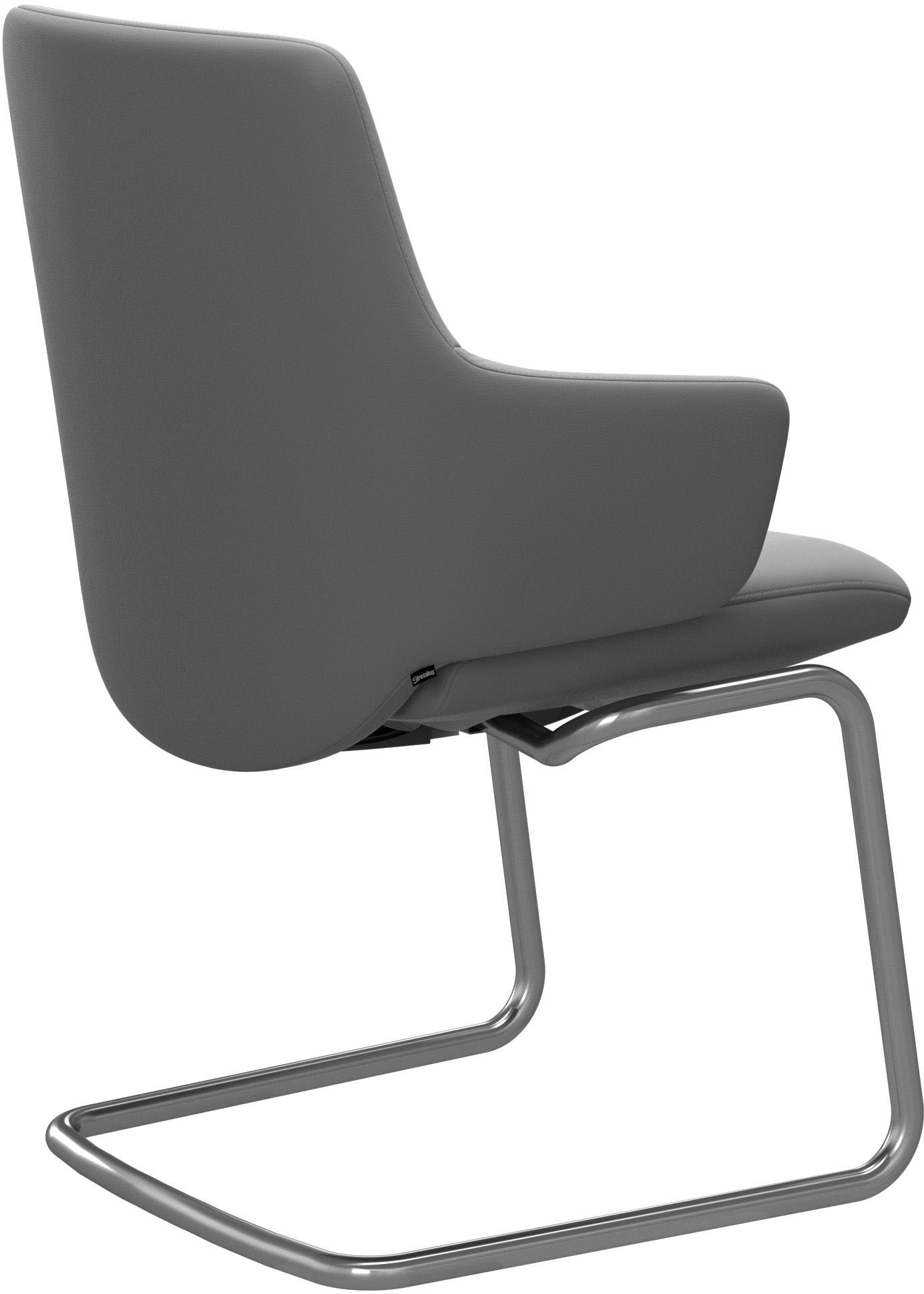 Stressless® Polsterstuhl »Laurel«, Leder BATICK, Low Back mit Armlehne, Größe L, mit Beinen aus Stahl in Chrom matt