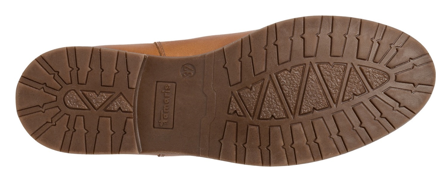 Tamaris Chelseaboots,Blockabsatz,Businessschuh,Bequemschuh, klassischer Look, schmale Form