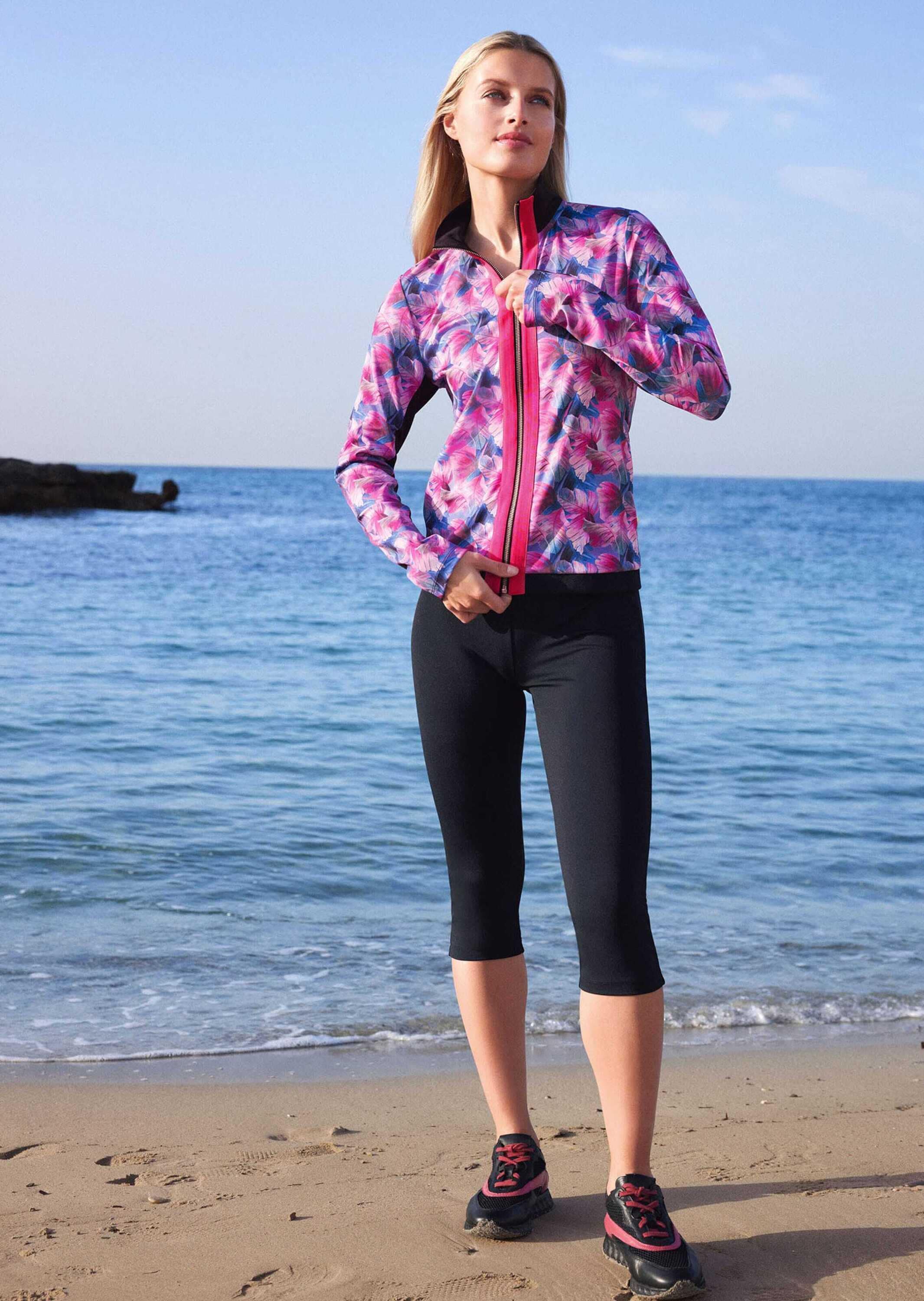 MADELEINE Outdoorjacke »Jacke Jacke mit Blätterprint«