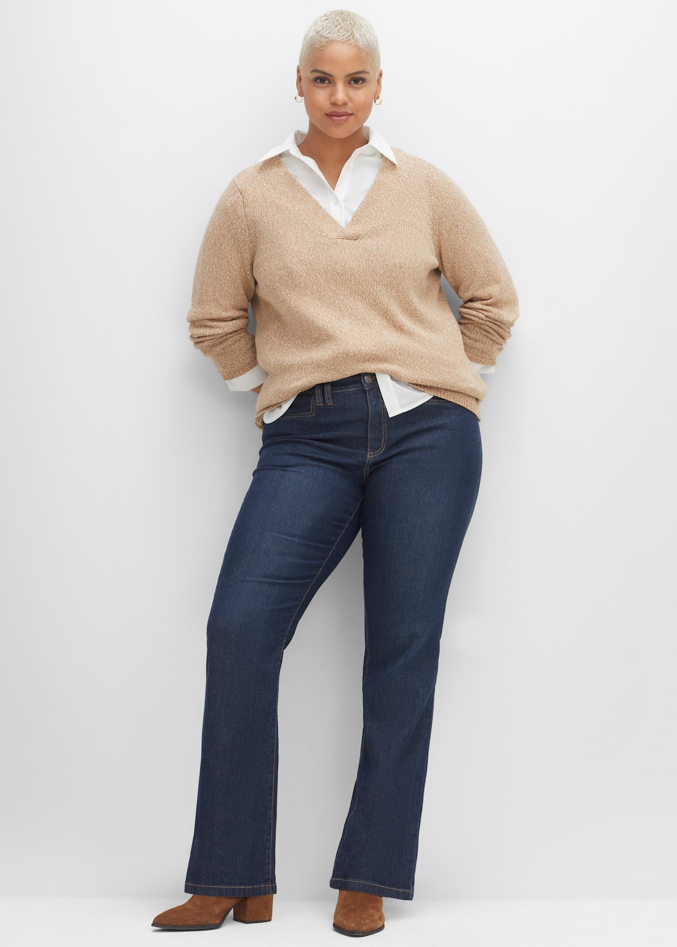 Sheego Bequeme Jeans 1 Stk. tlg. günstig online kaufen