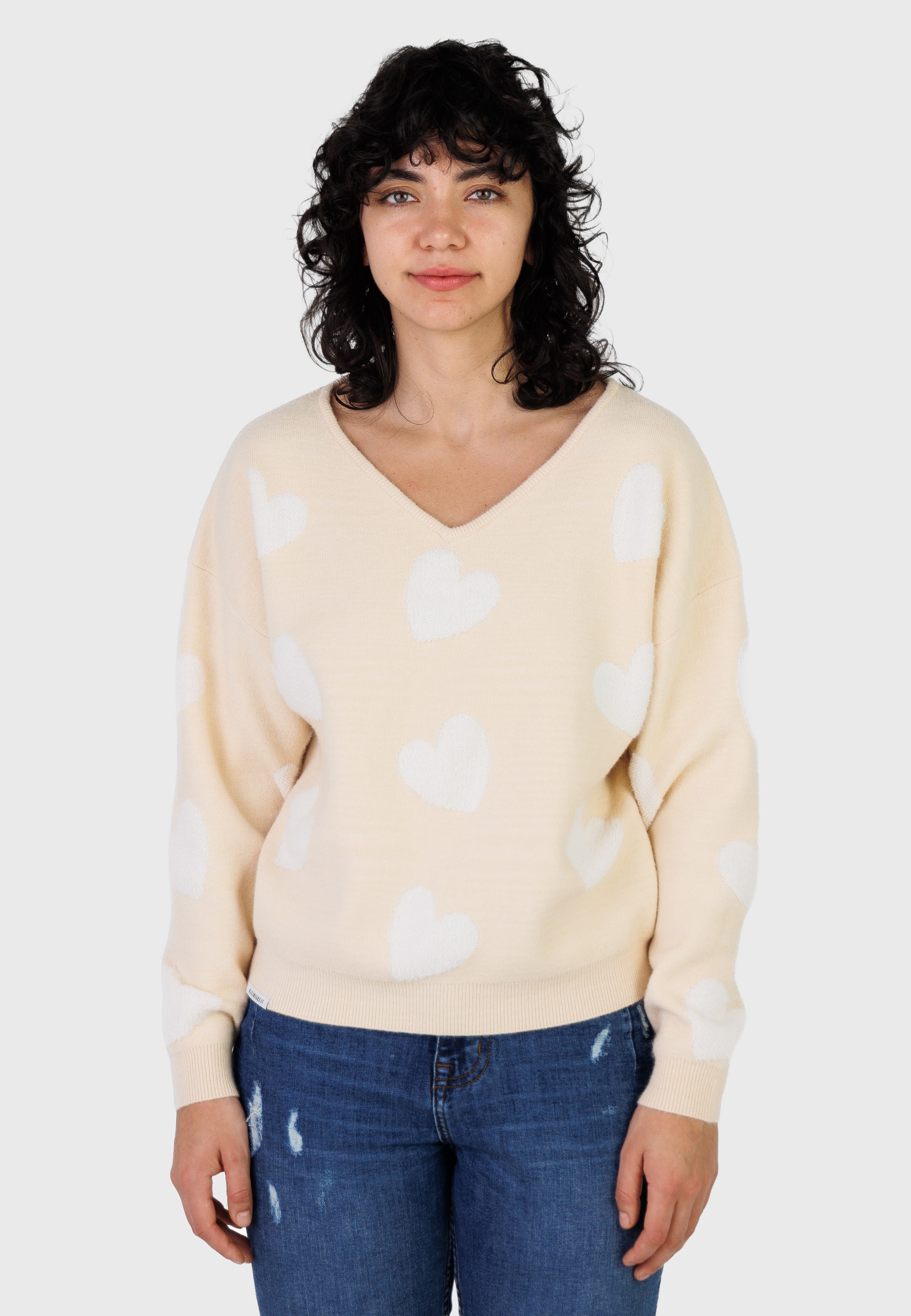 Kleinigkeit V-Ausschnitt-Pullover »Kleinigkeit Lovely Wollma« 1