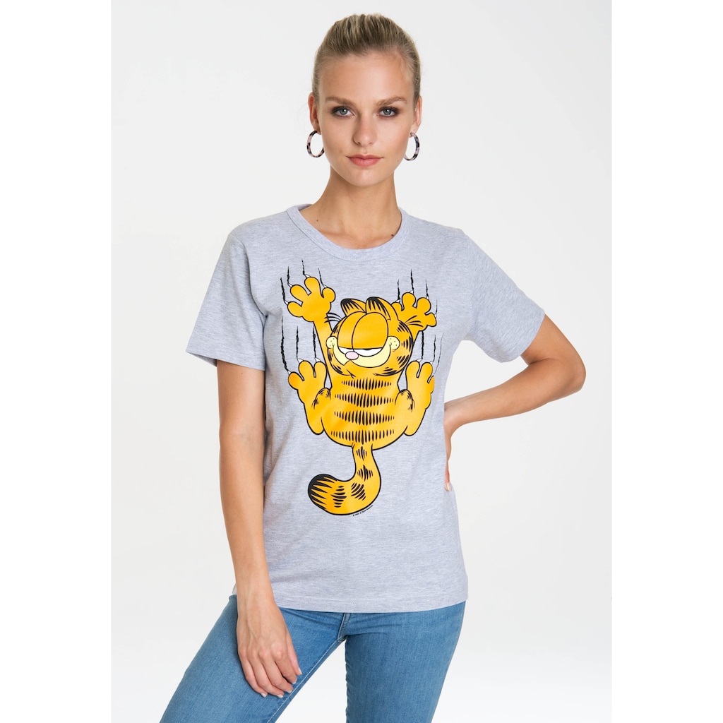 LOGOSHIRT T-Shirt »Garfield – Scratches« mit lizenziertem Originaldesign SV10265