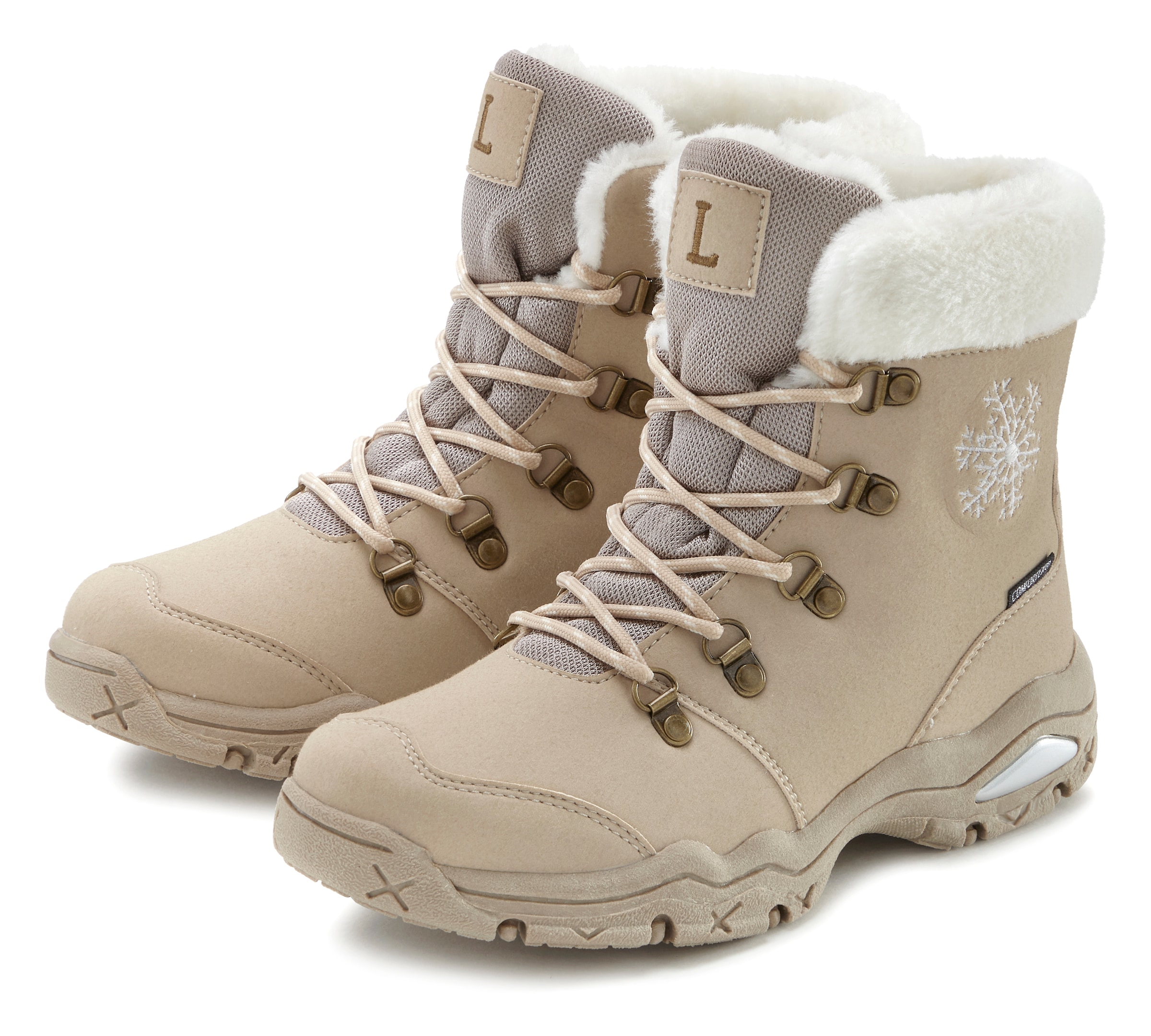 LASCANA Winterstiefelette "Winterboots, Outdoorstiefelette, Stiefel, Stiefe günstig online kaufen