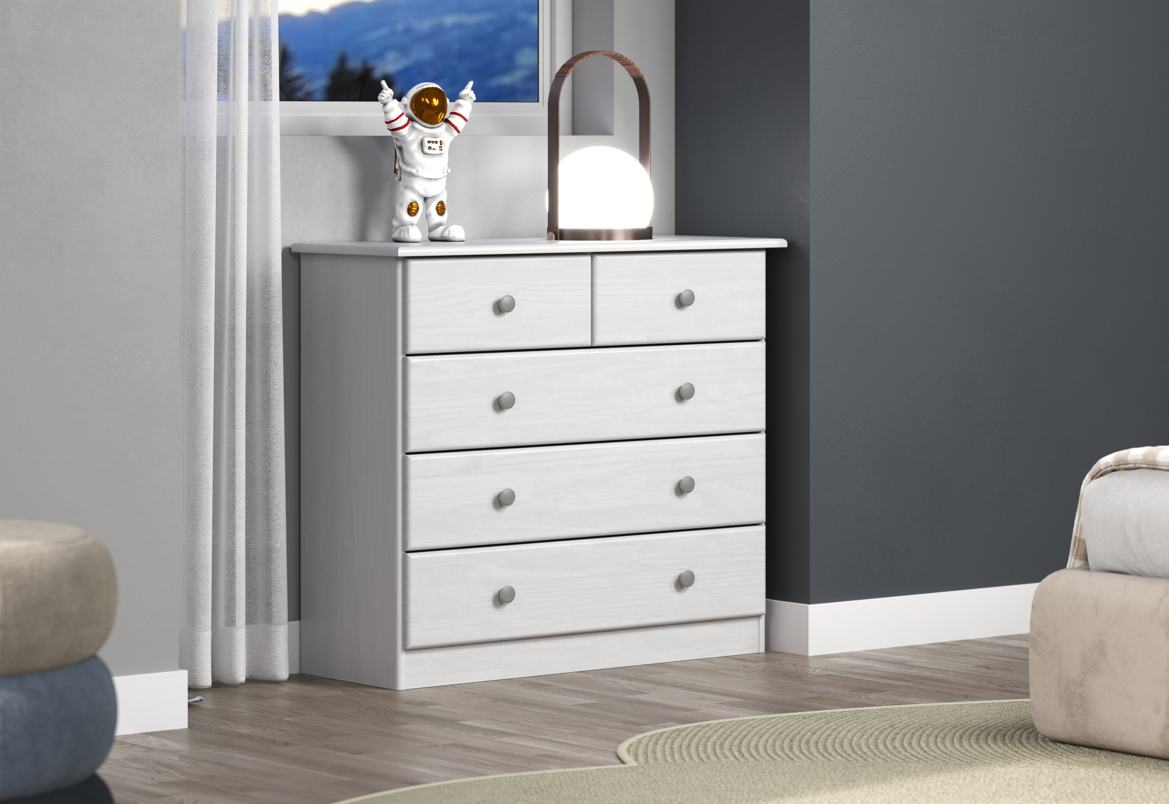 Home affaire Schubkastenkommode "Delsbo Kommode Wäscheschrank Beistellschra günstig online kaufen