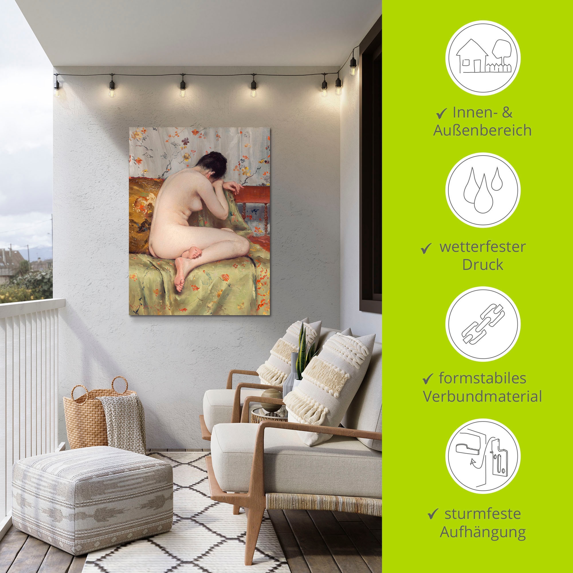 Artland Wandbild »Moderne Magdalena«, Erotische Bilder, (1 St.), als Alubild, Leinwandbild, Wandaufkleber oder Poster in versch. Größen