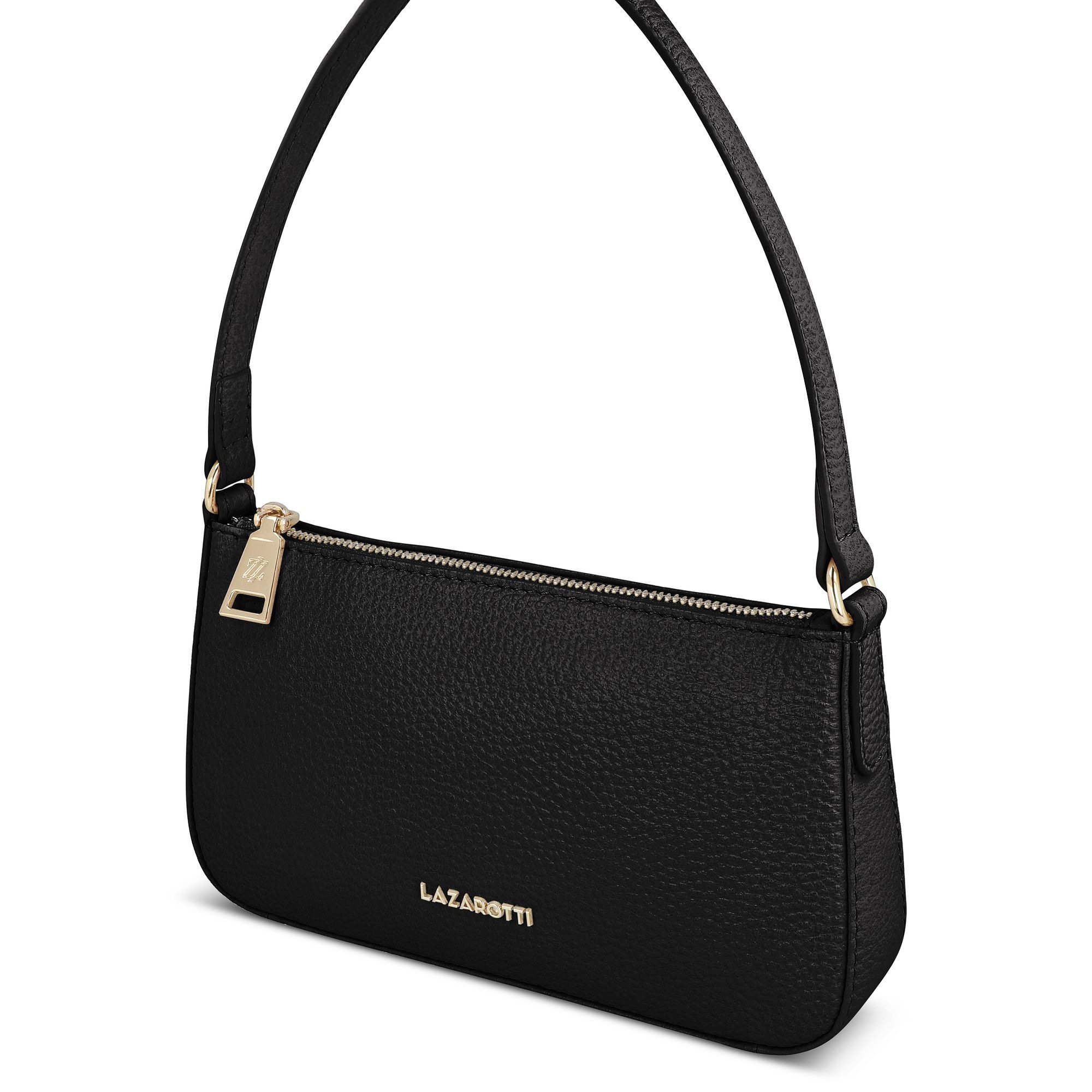 Lazarotti Schultertasche »Bologna Leather Pochette Schultertasche Leder 22 cm«