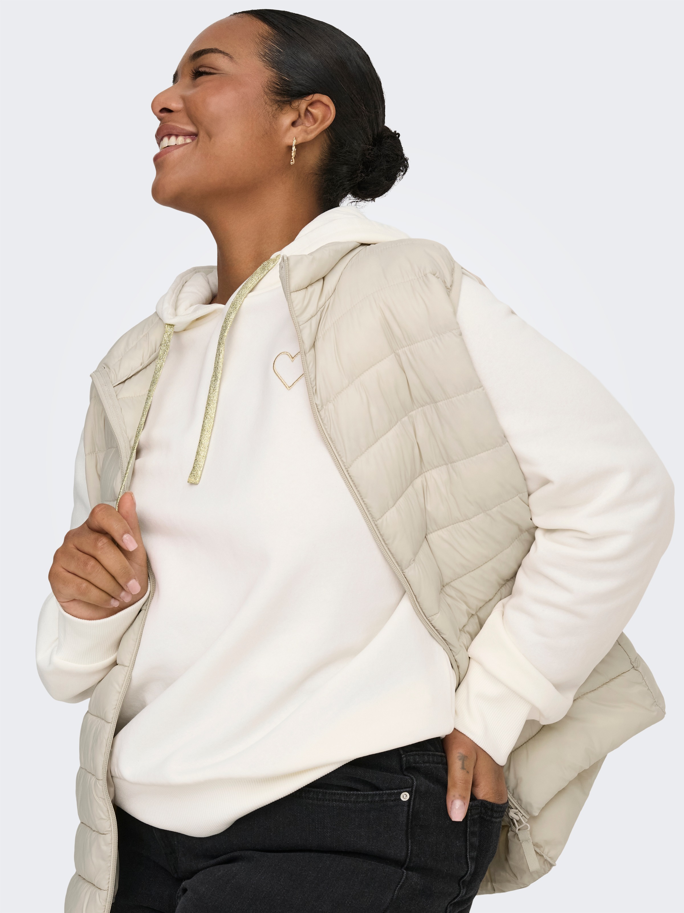 ONLY CARMAKOMA Kapuzensweatshirt "CARNOLI L/S HEART HOOD SWT NOOS" günstig online kaufen