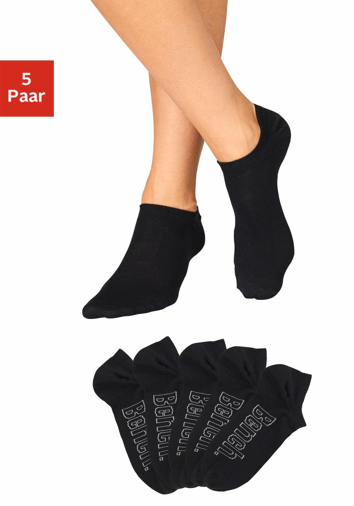 Bench. Sneakersocken "Niedrige Sneaker Socken, Damen Baumwolle Sportsocken Atmungsaktiv" Packung, 5 Stk. tlg. für modische Sneaker-Schuhe