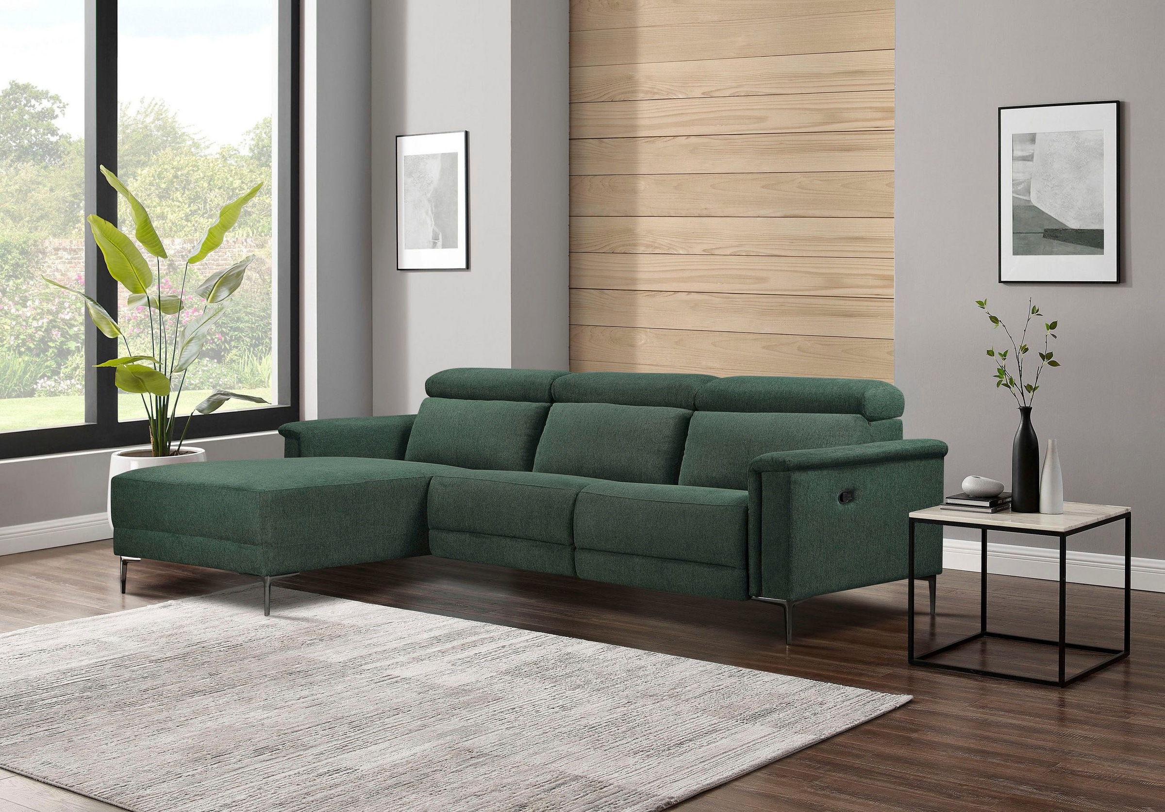 OTTO home Ecksofa "LUND, L-Form, 261cm, man. o. elektr. Relaxfunktion (mit günstig online kaufen
